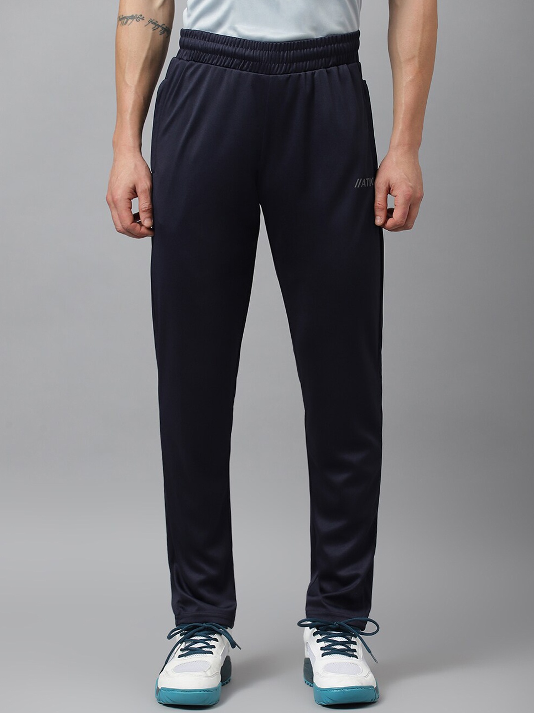 

ATICX Men Slim Fit Track Pants, Navy blue