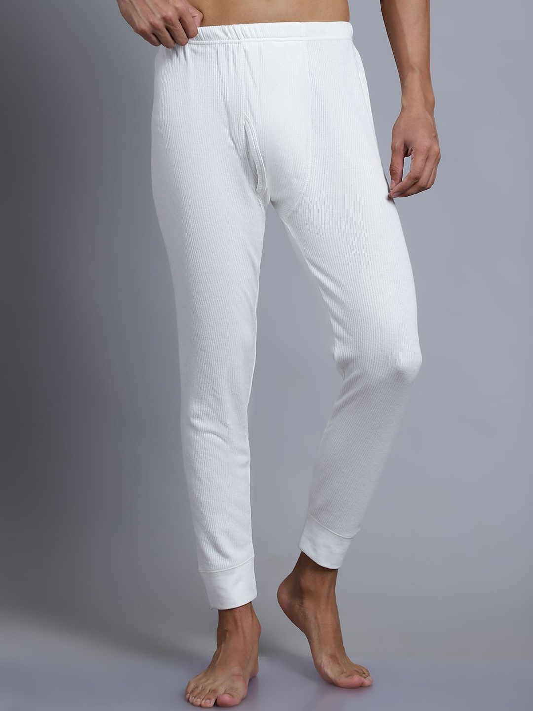 

Aerowarm Men Mid Rise Thermal Bottoms, White