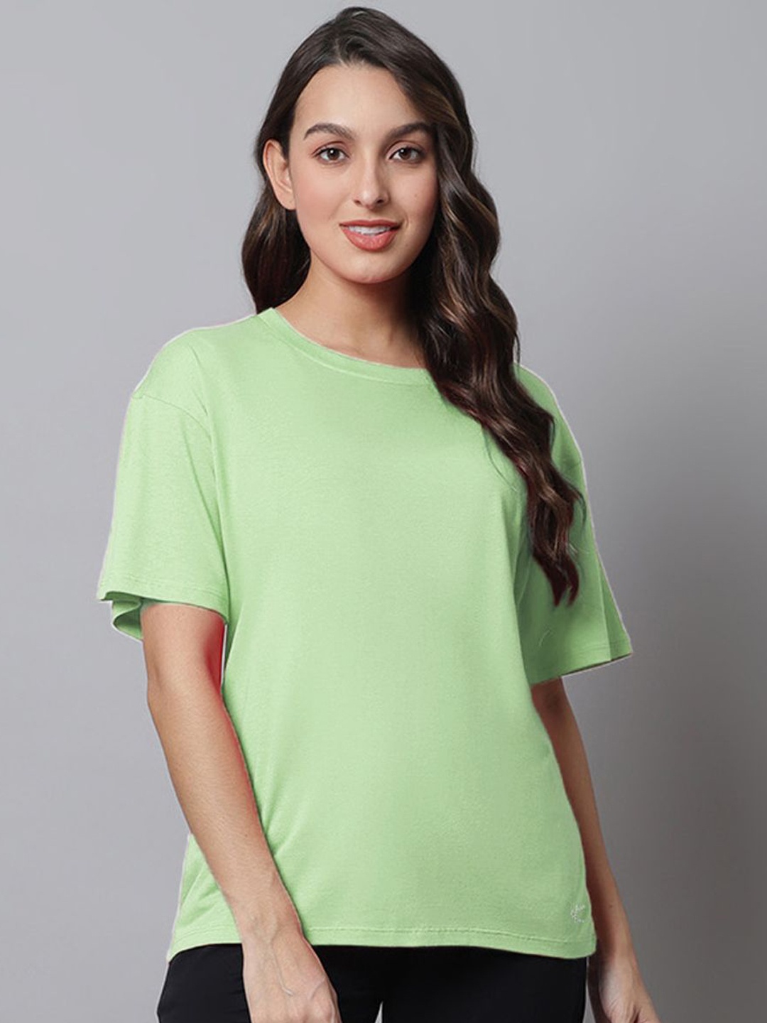 

Kanvin Pure Cotton Lounge Tshirts, Green