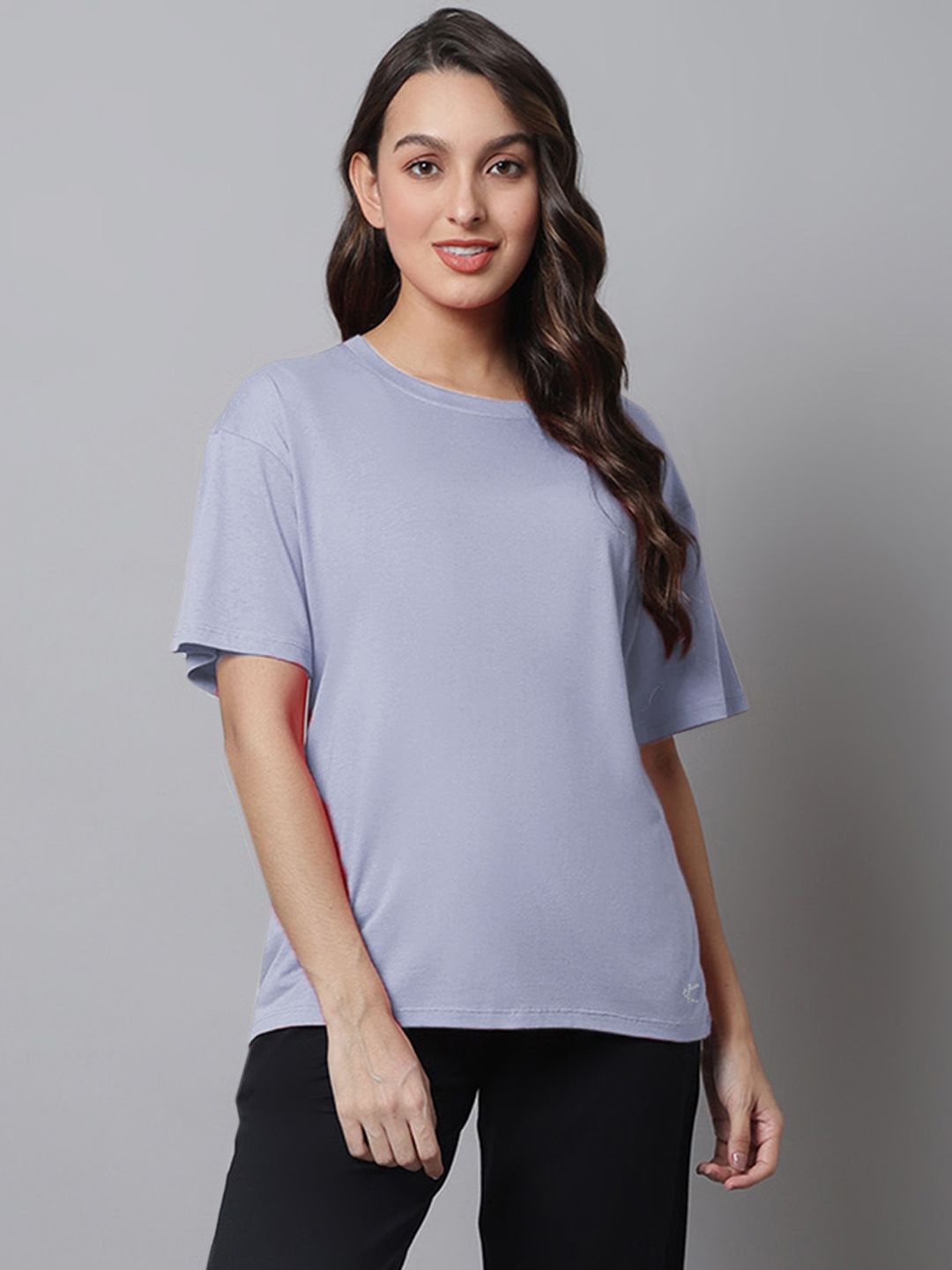 

Kanvin Pure Cotton Lounge Tshirts, Violet