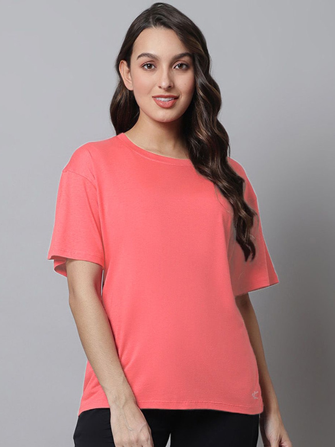 

Kanvin Pure Cotton Lounge Tshirts, Peach