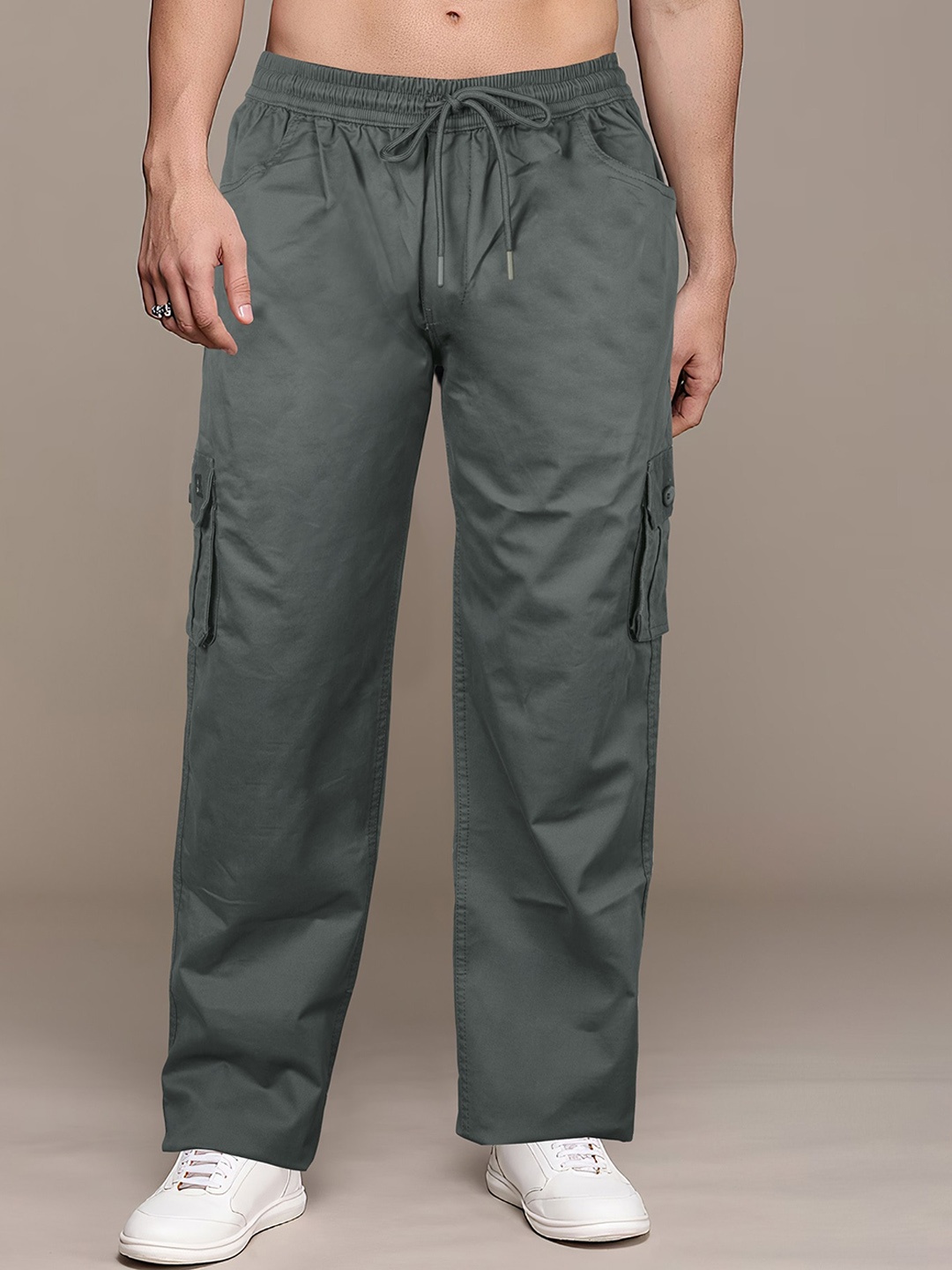 

Jb Just BLACK Men Relaxed Trousers, Grey