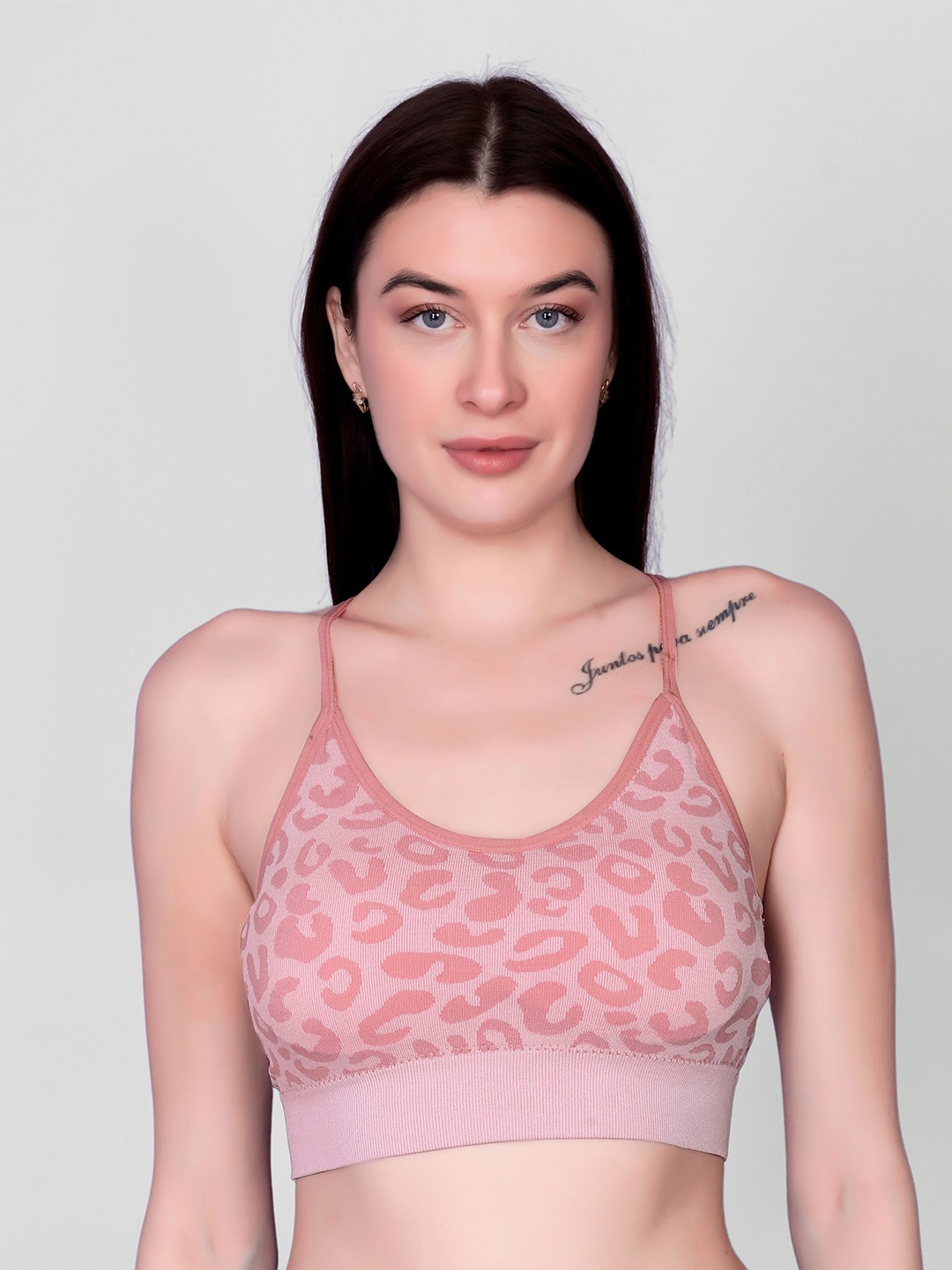 

Spiaty Animal Print Bra Full Coverage GBra017_LPK, Pink