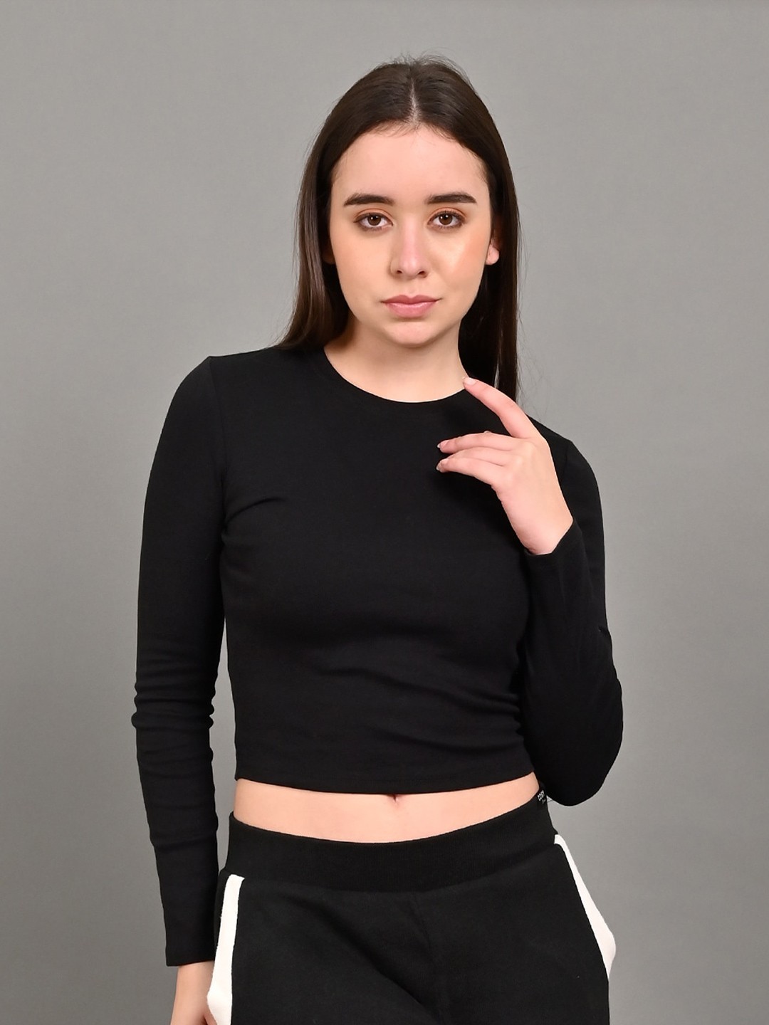 

NoBarr Crop Top, Black