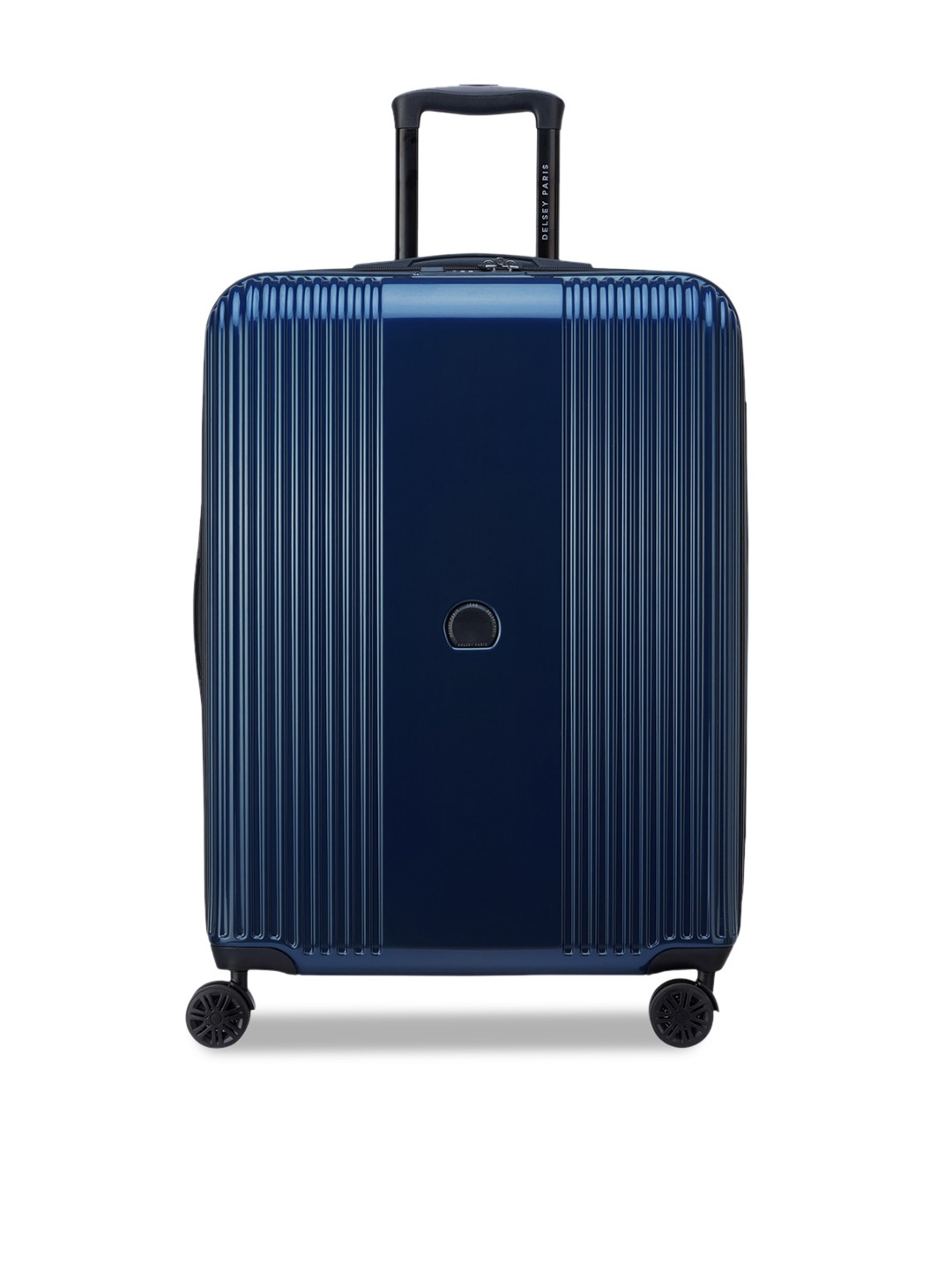 

DELSEY Paris Ophelie Textured Hard-Sided Cabin Trolley Suitcase, Blue