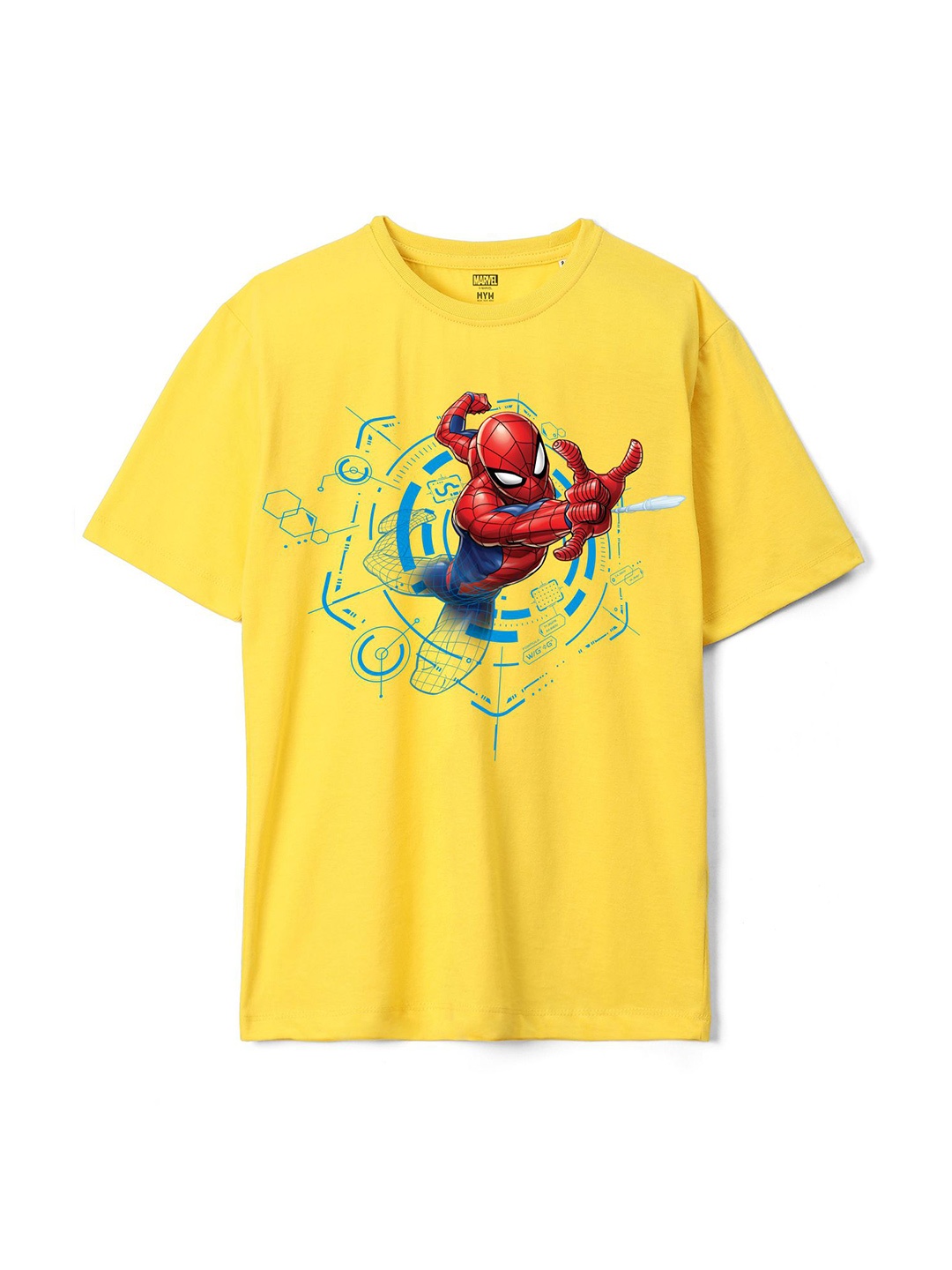

Wear Your Mind Boys Printed Cotton T-shirt, Yellow