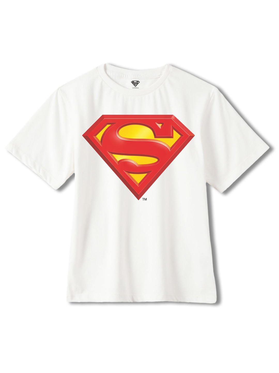 

Wear Your Mind Boys Superman Printed Cotton T-shirt, White