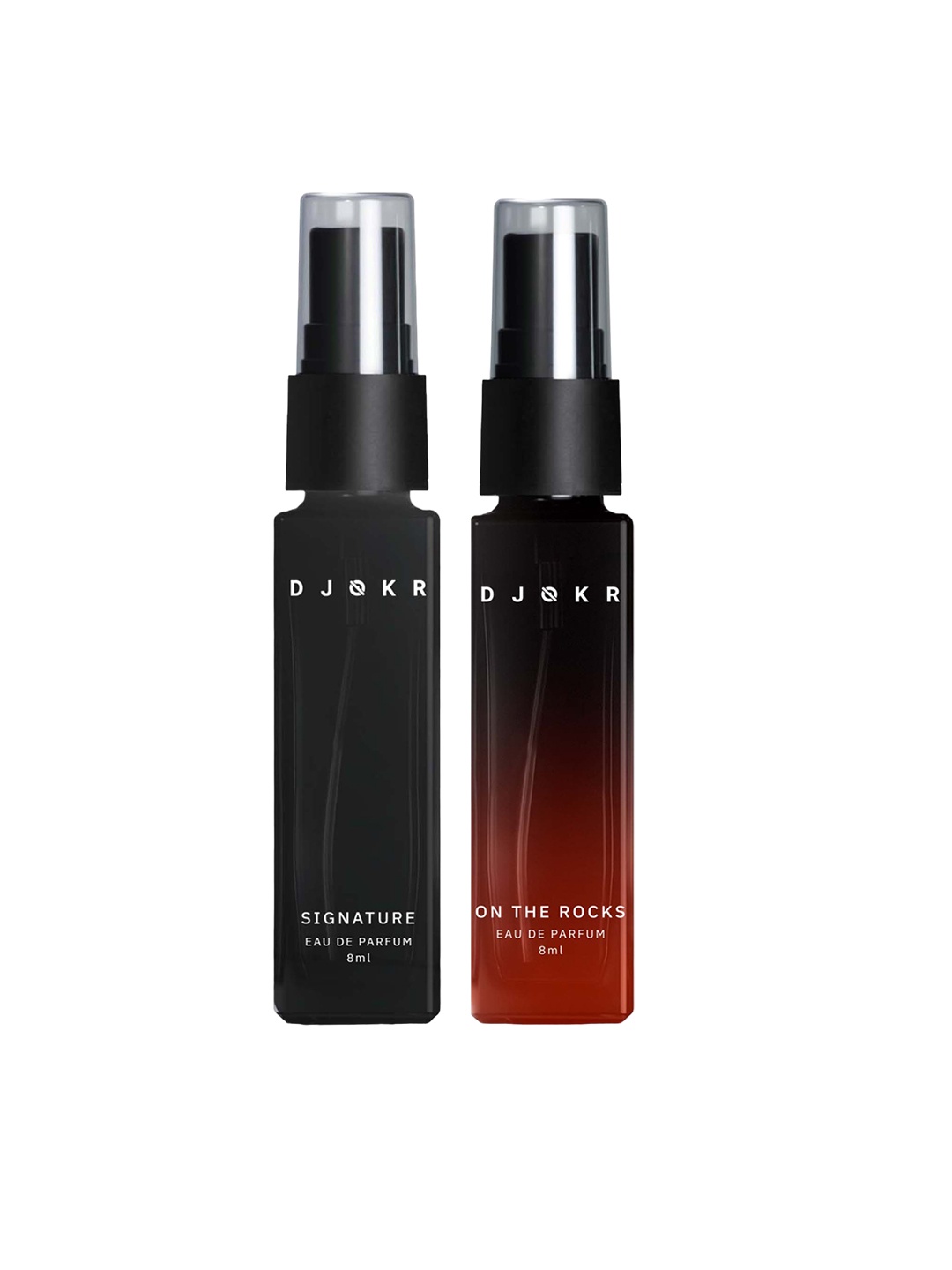 

DJOKR Men Set Of 2 Signature & On The Rocks Long Lasting Eau De Parfum - 8 ml Each, Black