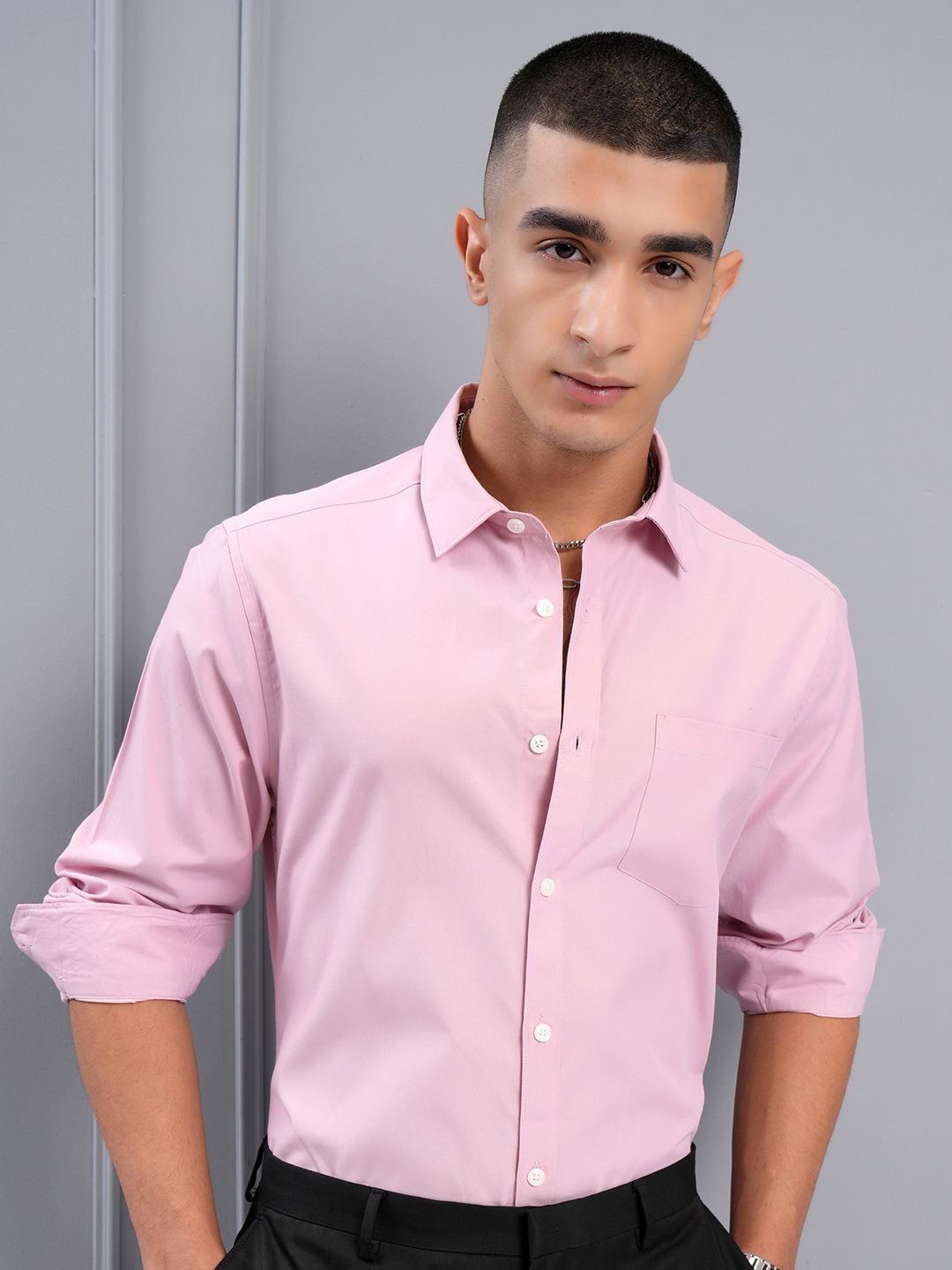

HIGHLANDER Men Mauve Regular Fit Shirt