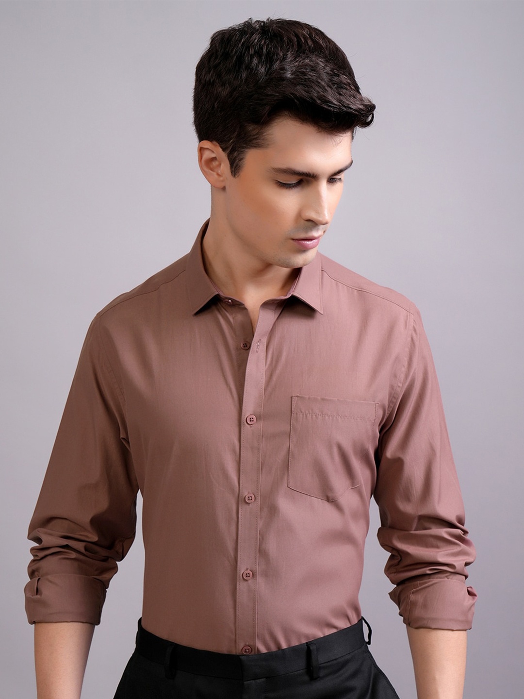 

HIGHLANDER Men Slim Fit Shirt, Rose