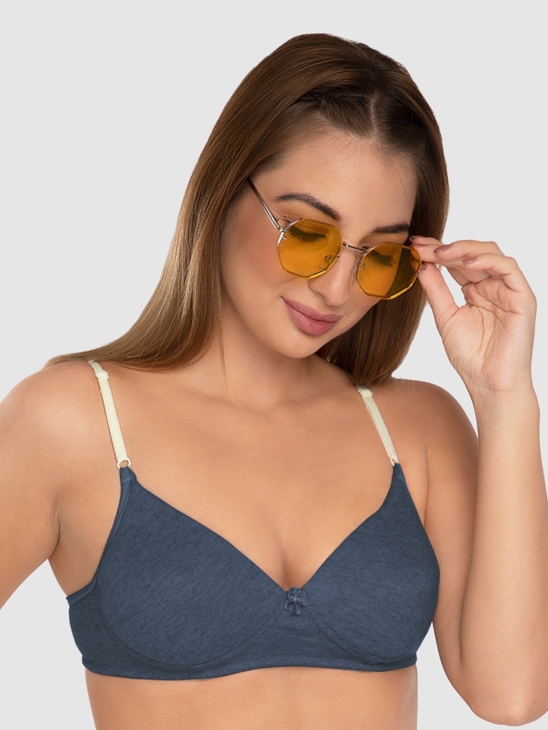 

Daisy Dee Lightly Padded Wirefree Full Coverage T-Shirt Bra With All Day Comfort, Blue
