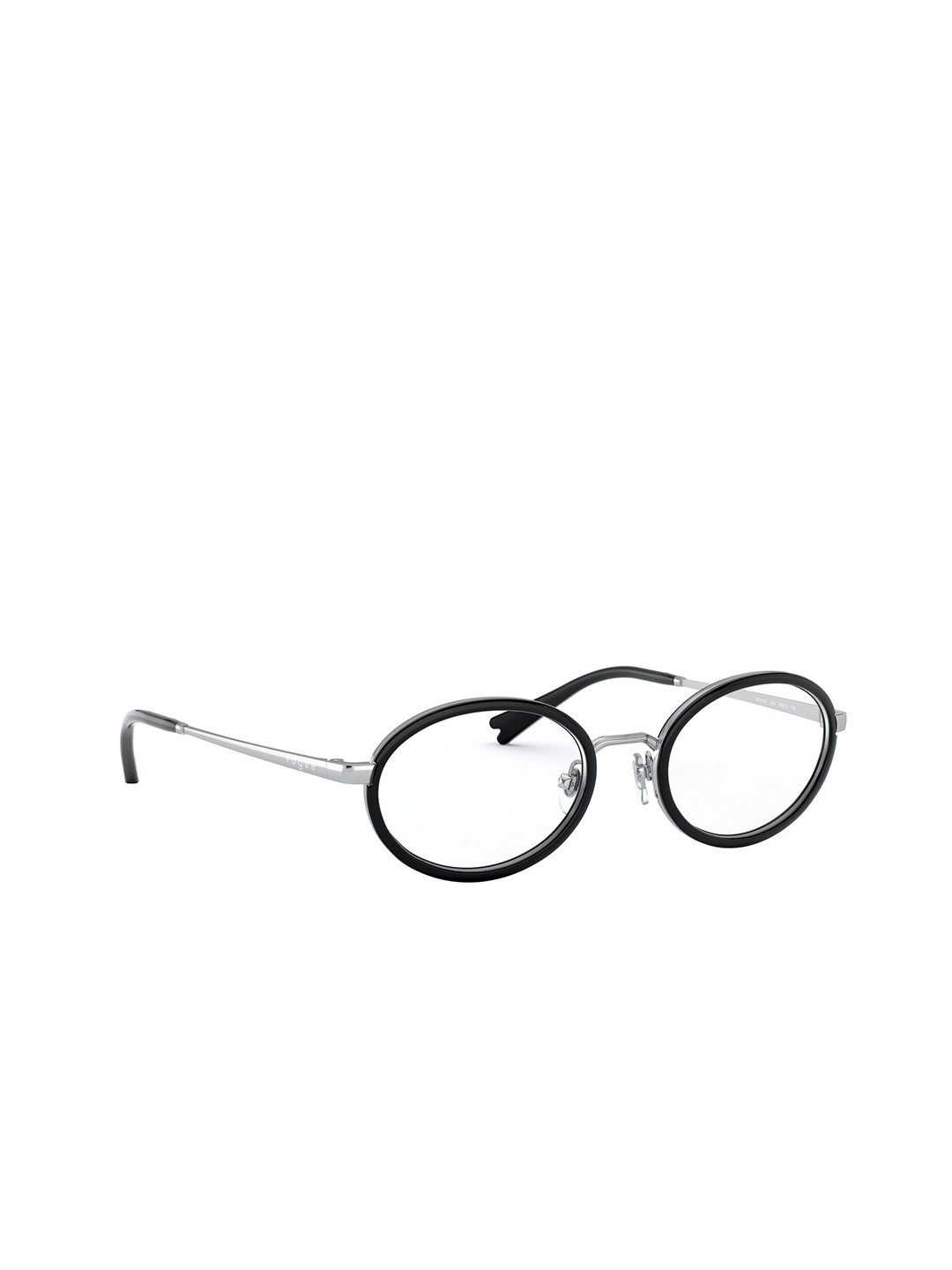 

vogue Women Full Rim Oval Frames, Black