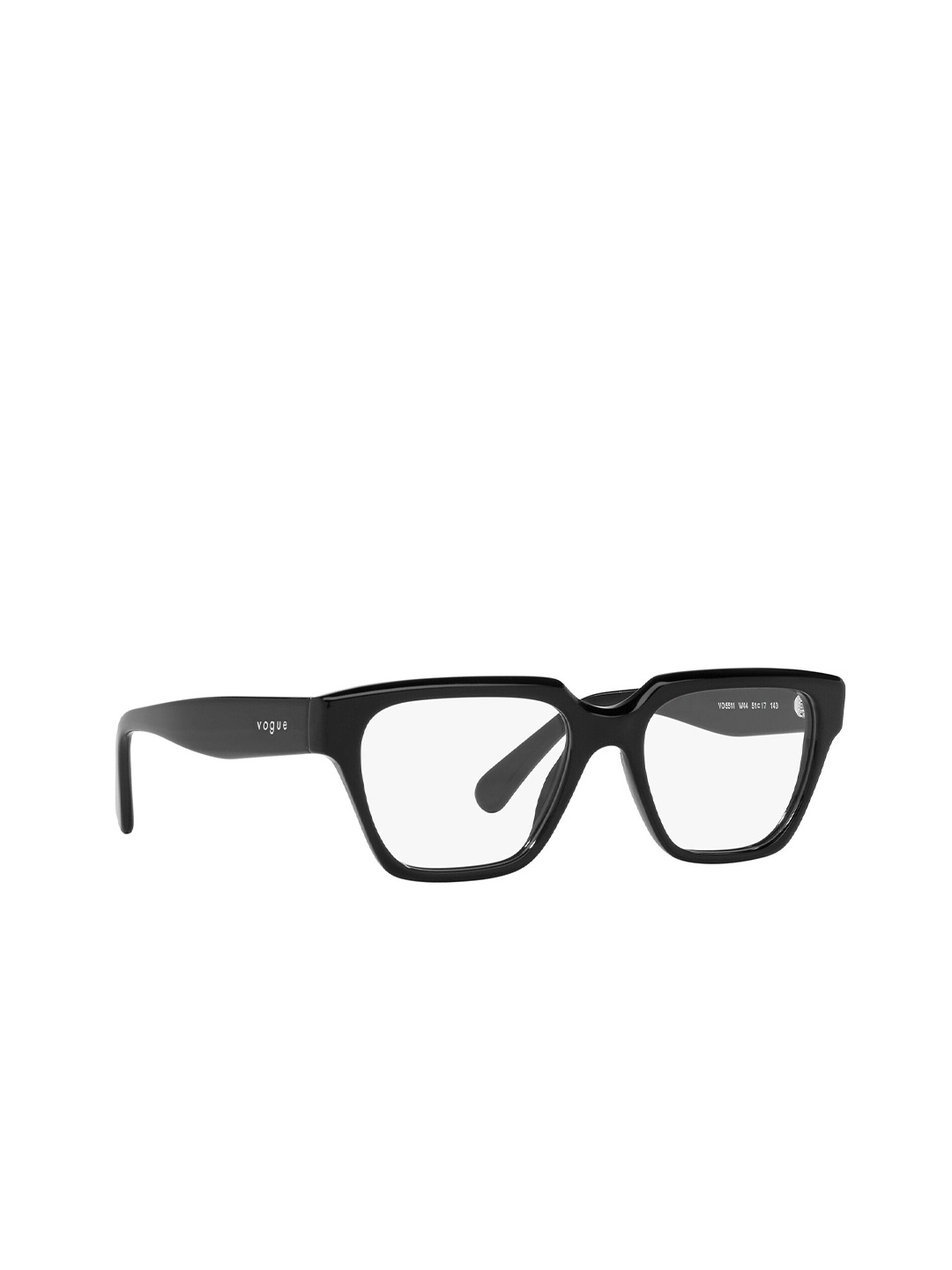 

vogue Women Full Rim Rectangle Frames, Black