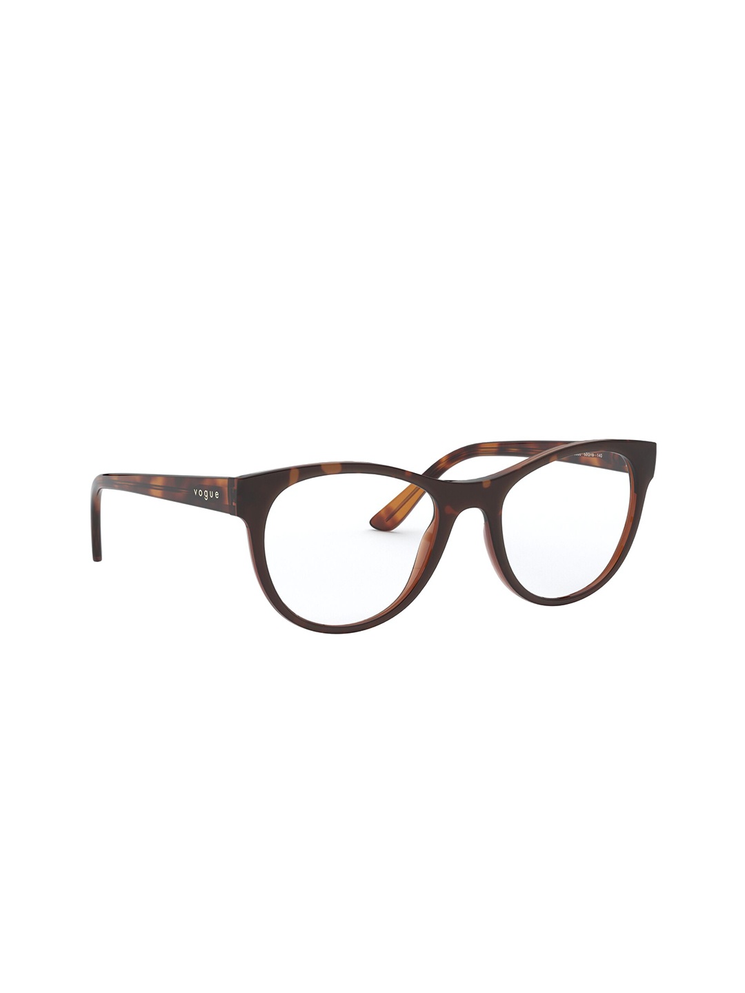

vogue Women Full Rim Oval Frames, Brown