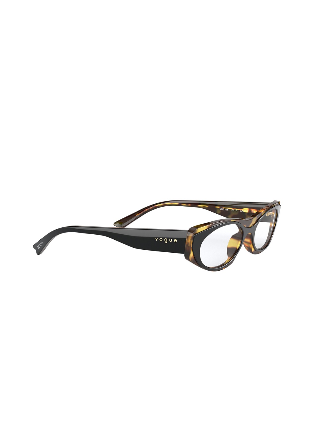 

vogue Women Abstract Printed Full Rim Square Frames, Black