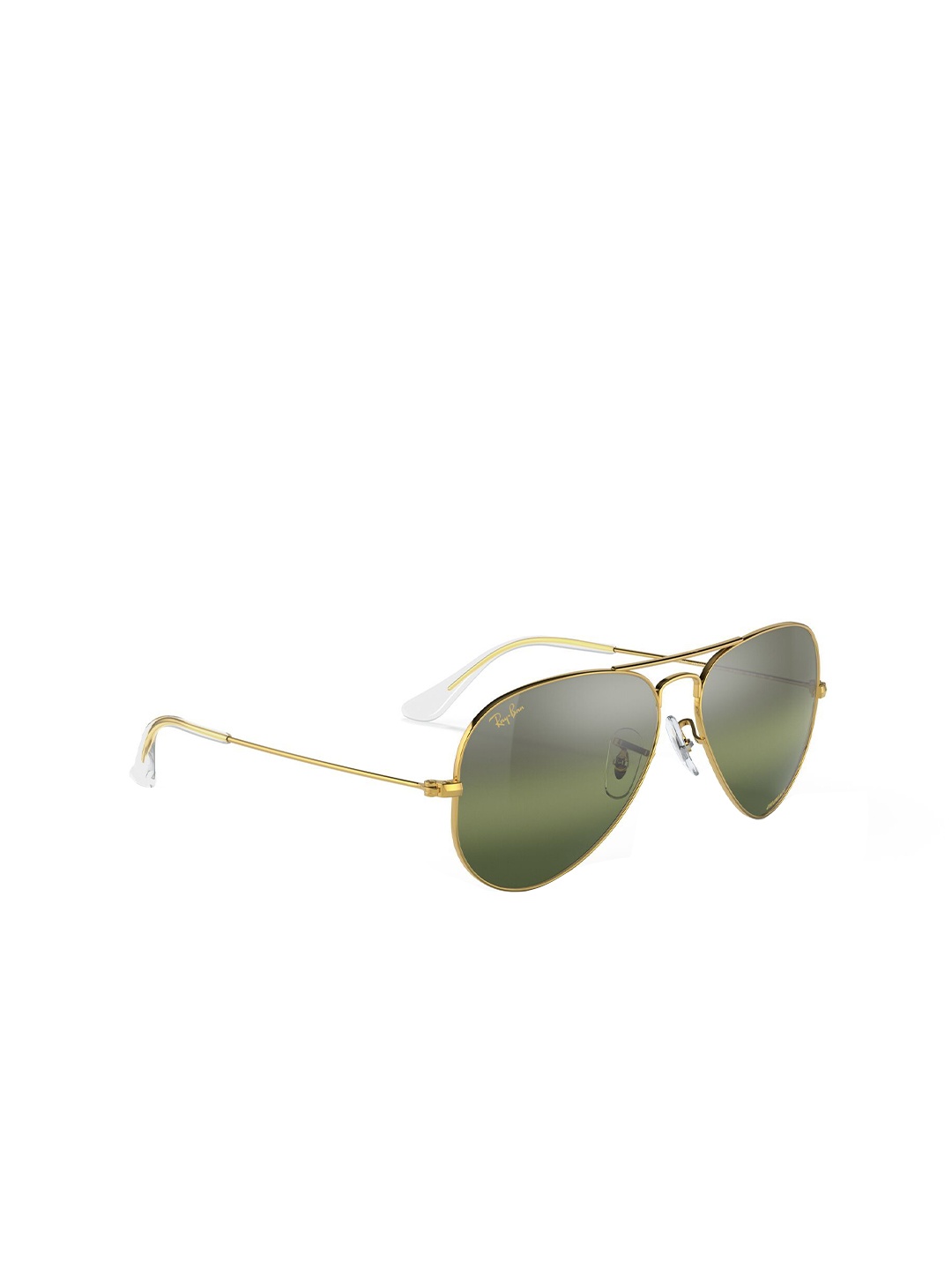 

Ray-Ban Unisex Polarized Green Lens Pilot Sunglasses - 0RB30259196G455