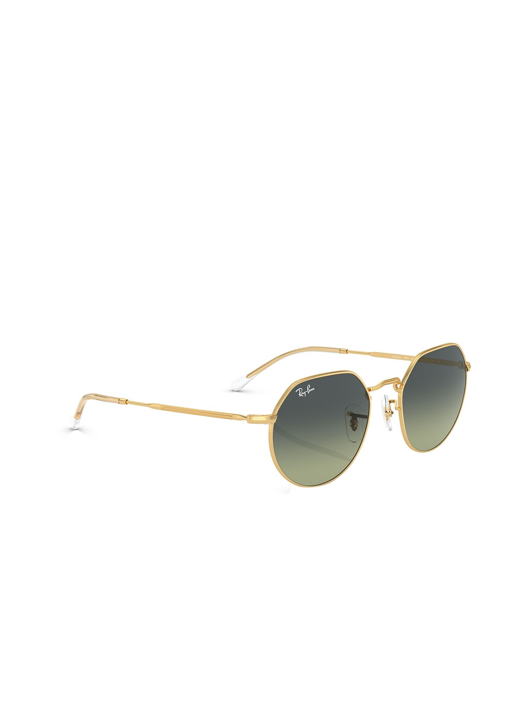 

Ray-Ban Men Gradient Green Lens Round Sunglasses - 0RB3447001/BH53