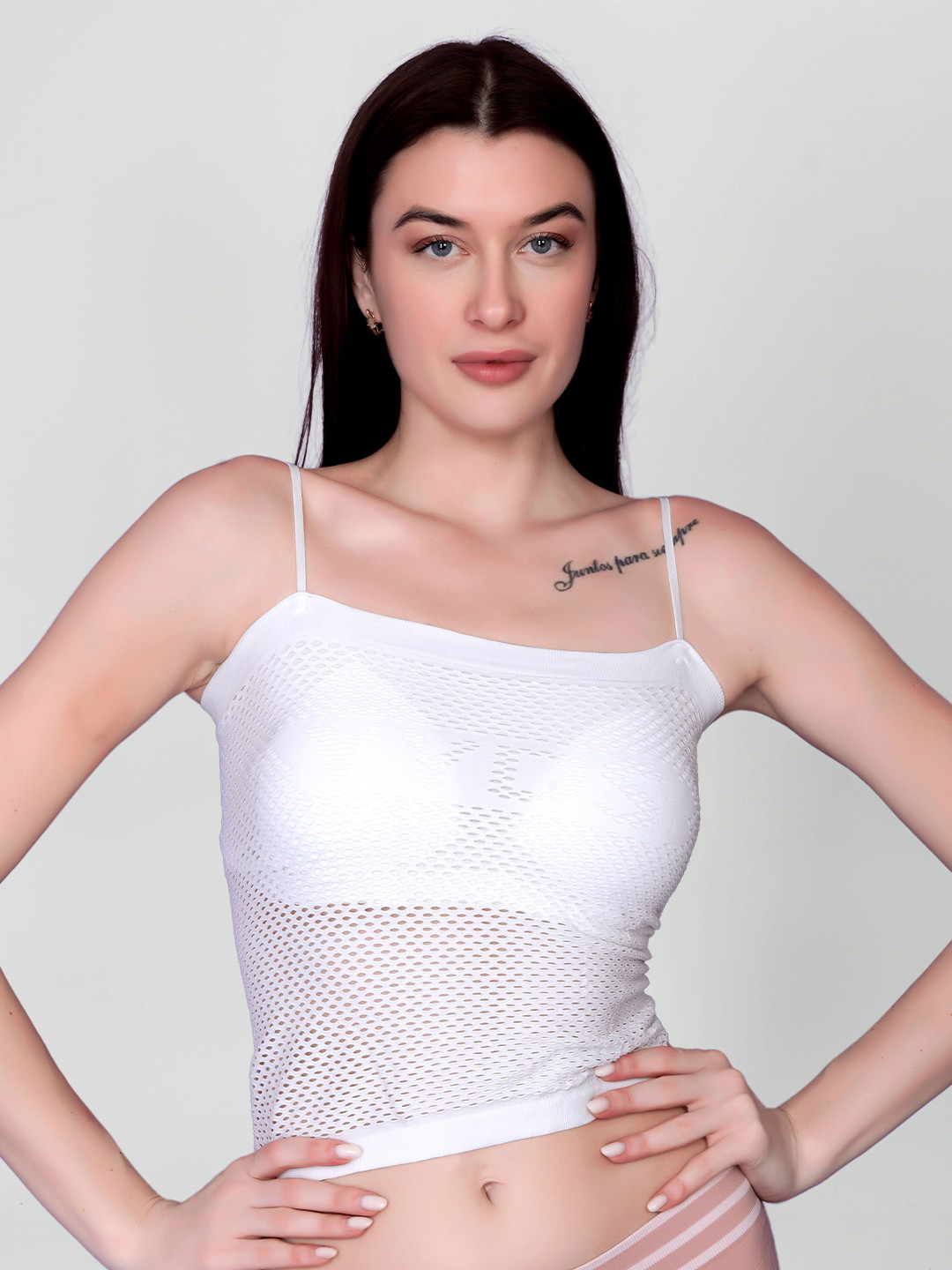

Spiaty Camisole Bra Full Coverage Lightly Padded GBra019_W, White