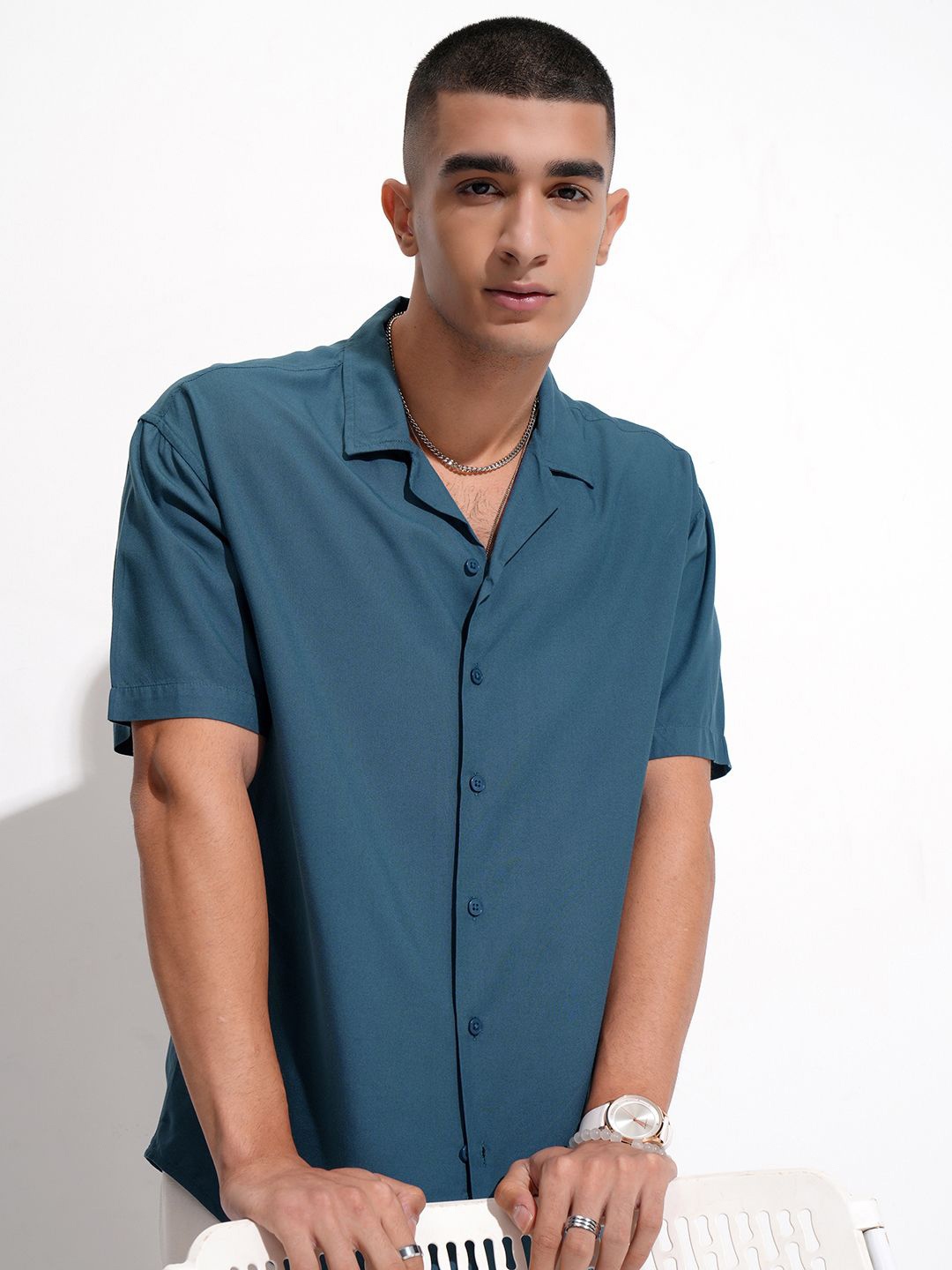 

KETCH Men Relaxed Fit Shirt, Teal