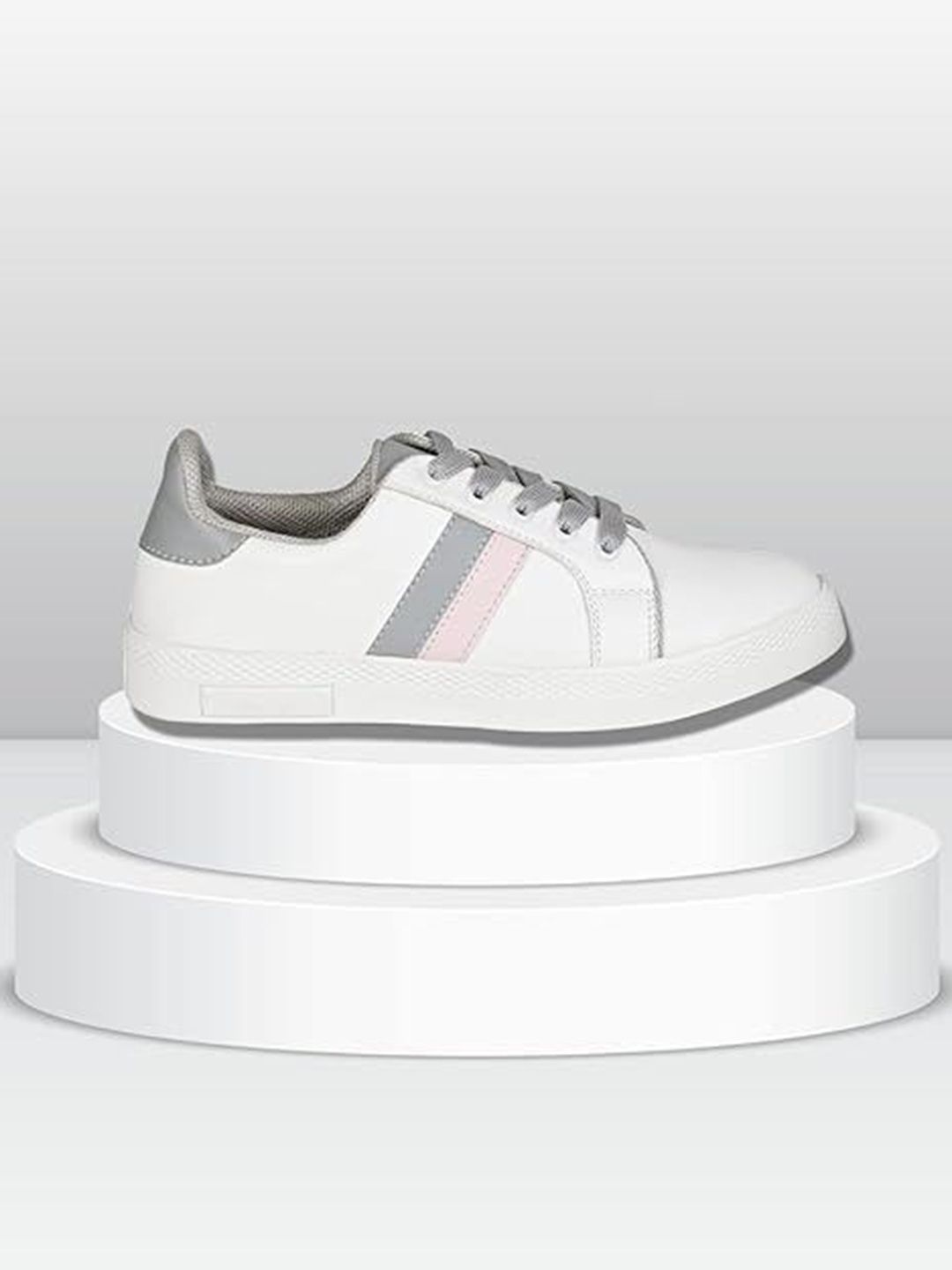

Denill Women Round Toe Sneakers, Grey