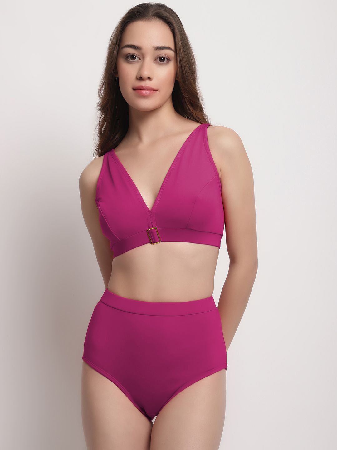 

EROTISSCH V-Neck Swim Set, Magenta