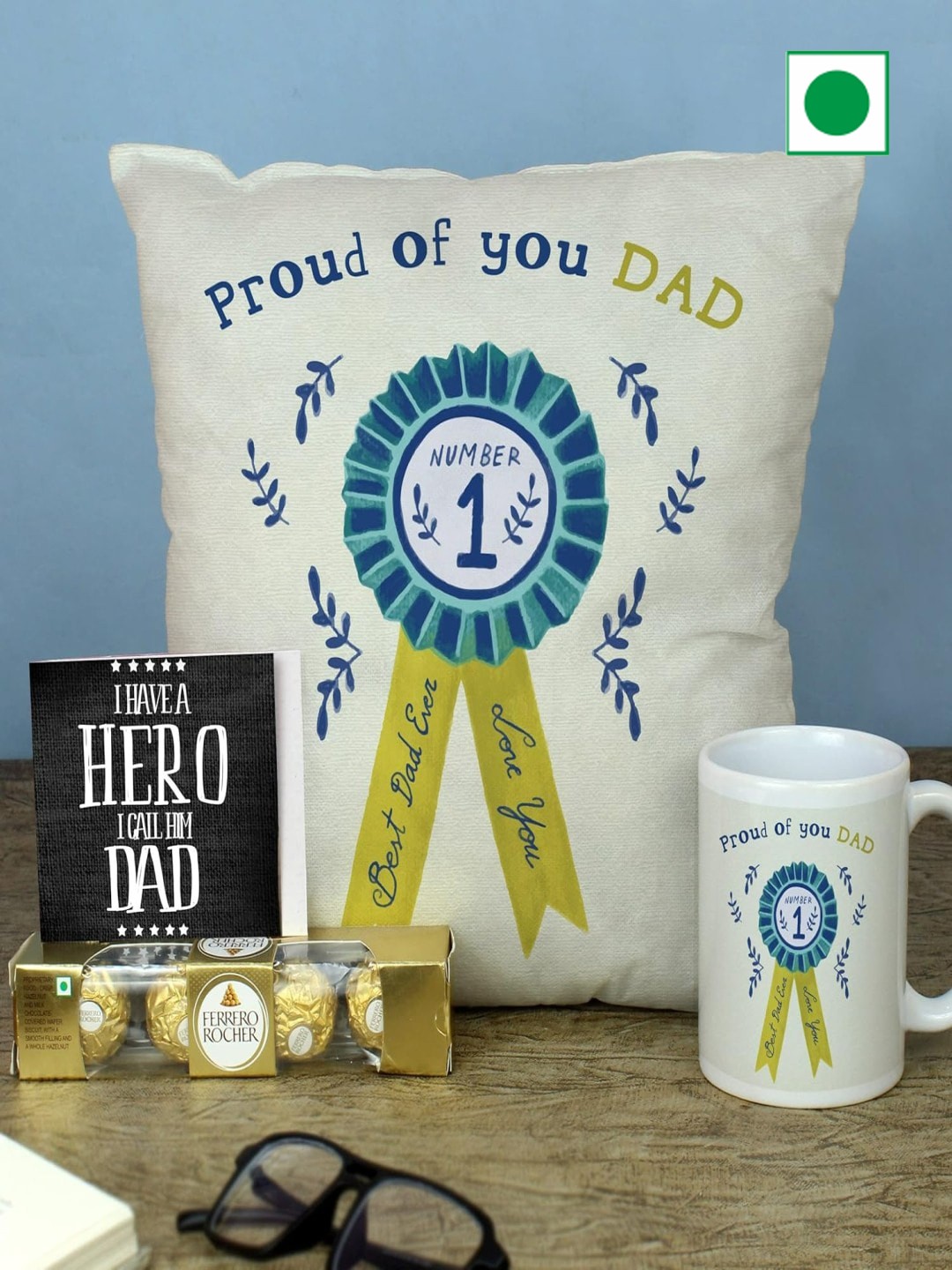 

TIED RIBBONS Fathers Day Chocolate Gift Hamper, Beige
