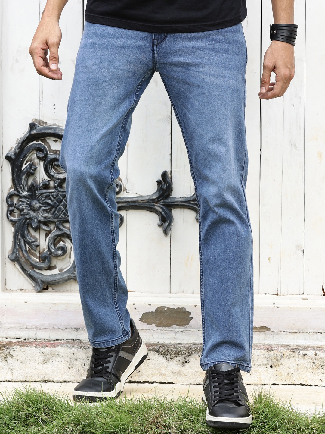 

Thomas Scott Men Smart Light Fade Stretchable Jeans, Blue