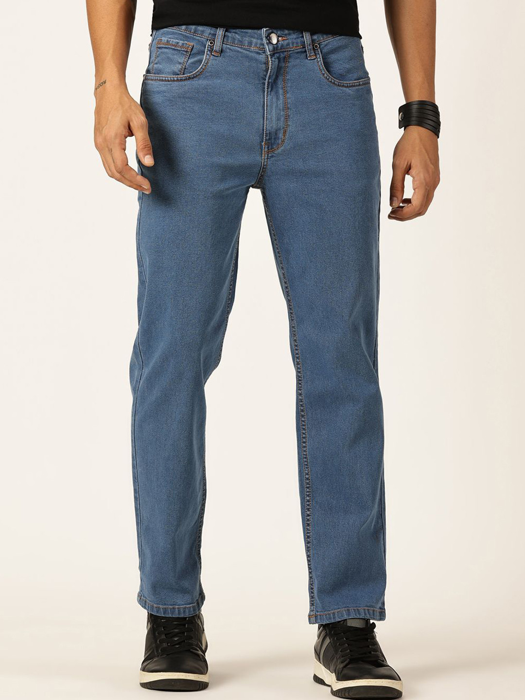 

Thomas Scott Men Smart Clean Look Relaxed Fit Jeans, Blue