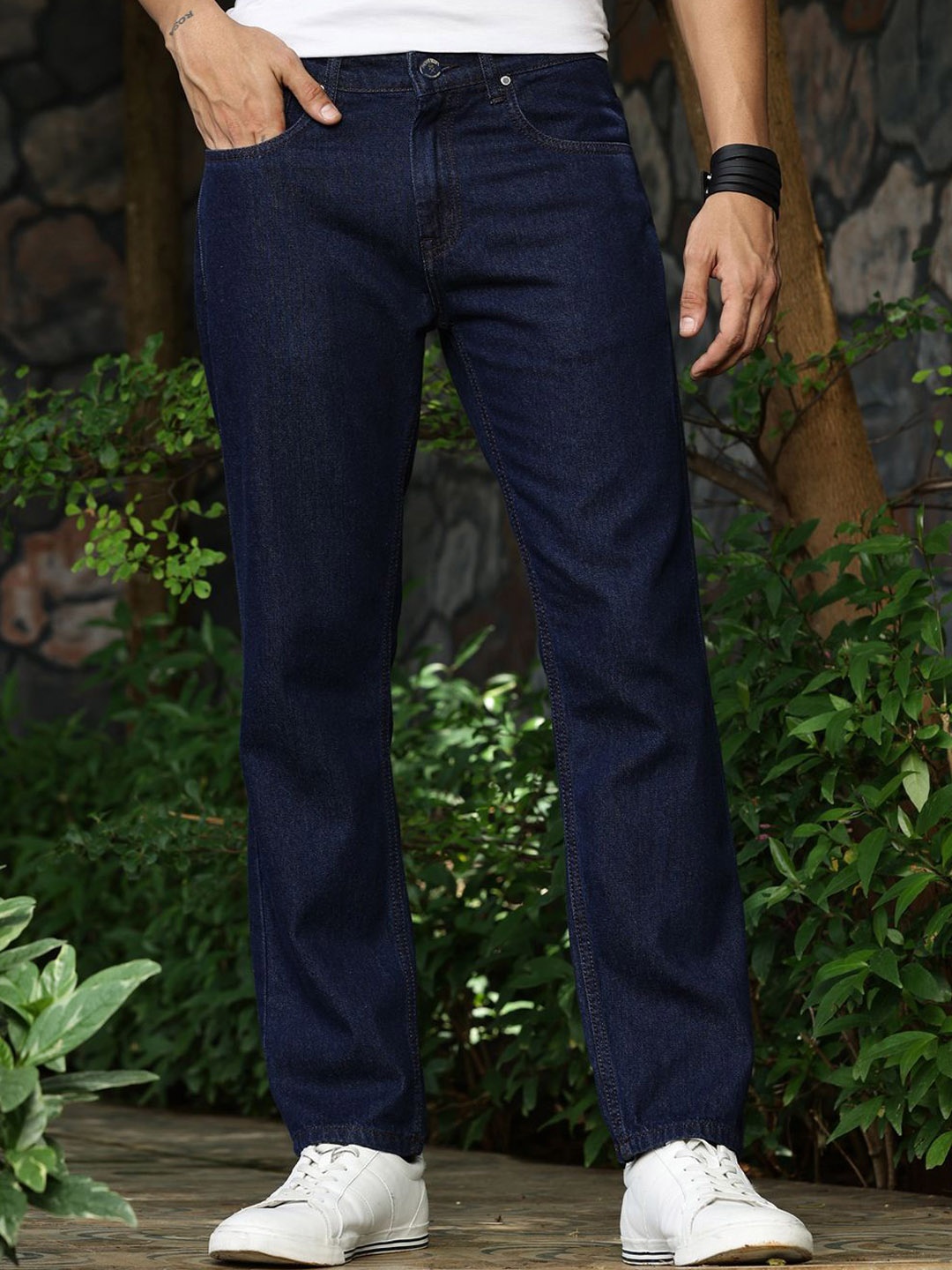 

Thomas Scott Men Smart Relaxed Fit Jeans, Navy blue