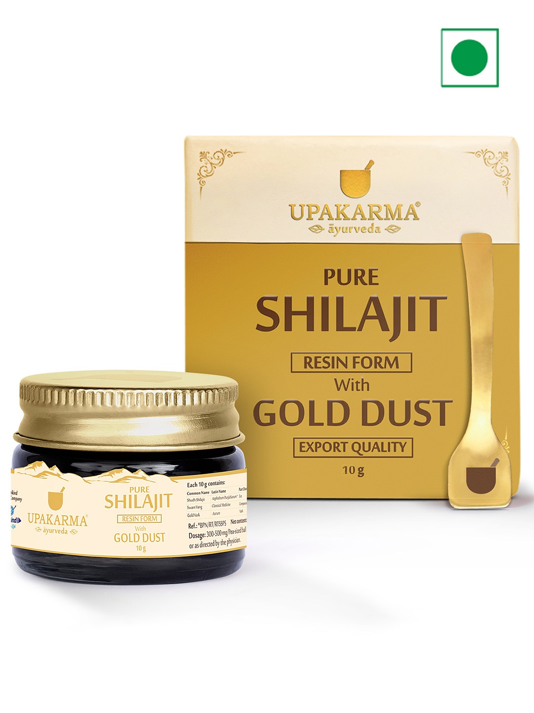

UPAKARMA Pure Shilajit Gold Resin - 10g, Yellow