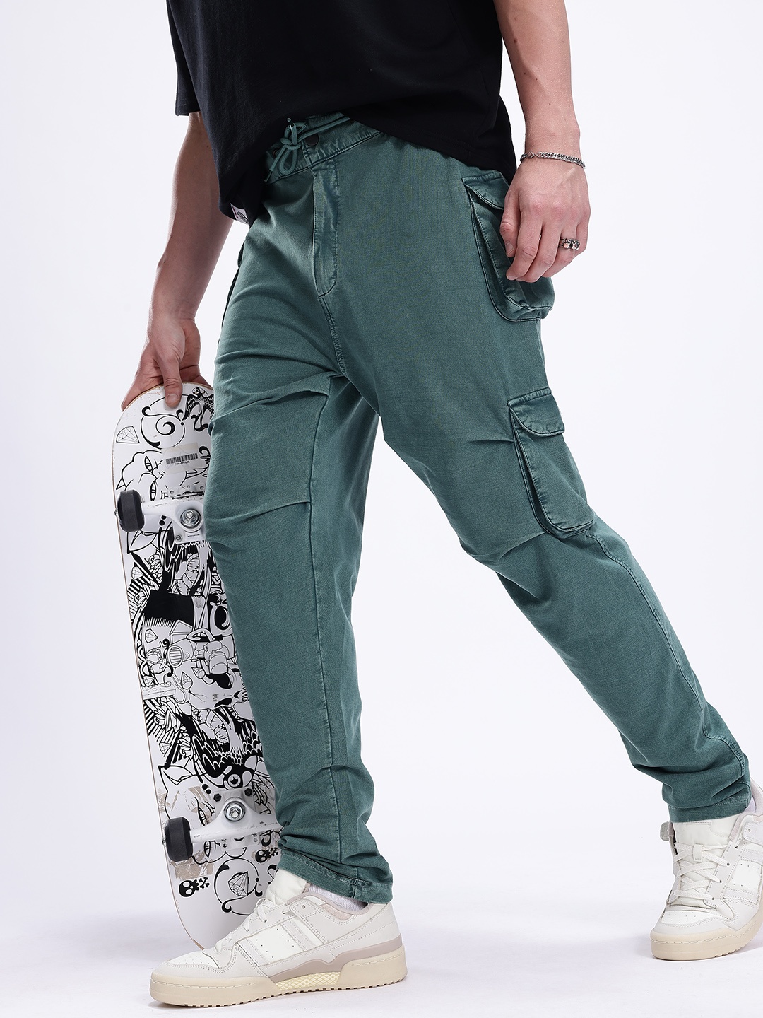 

Kook N Keech Men Pure Cotton Track Pant, Green