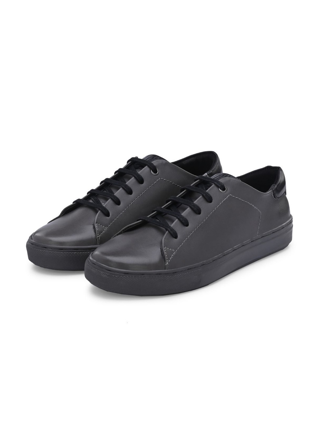 

LEGWORK Men Round Toe Lace Up Sneakers, Grey
