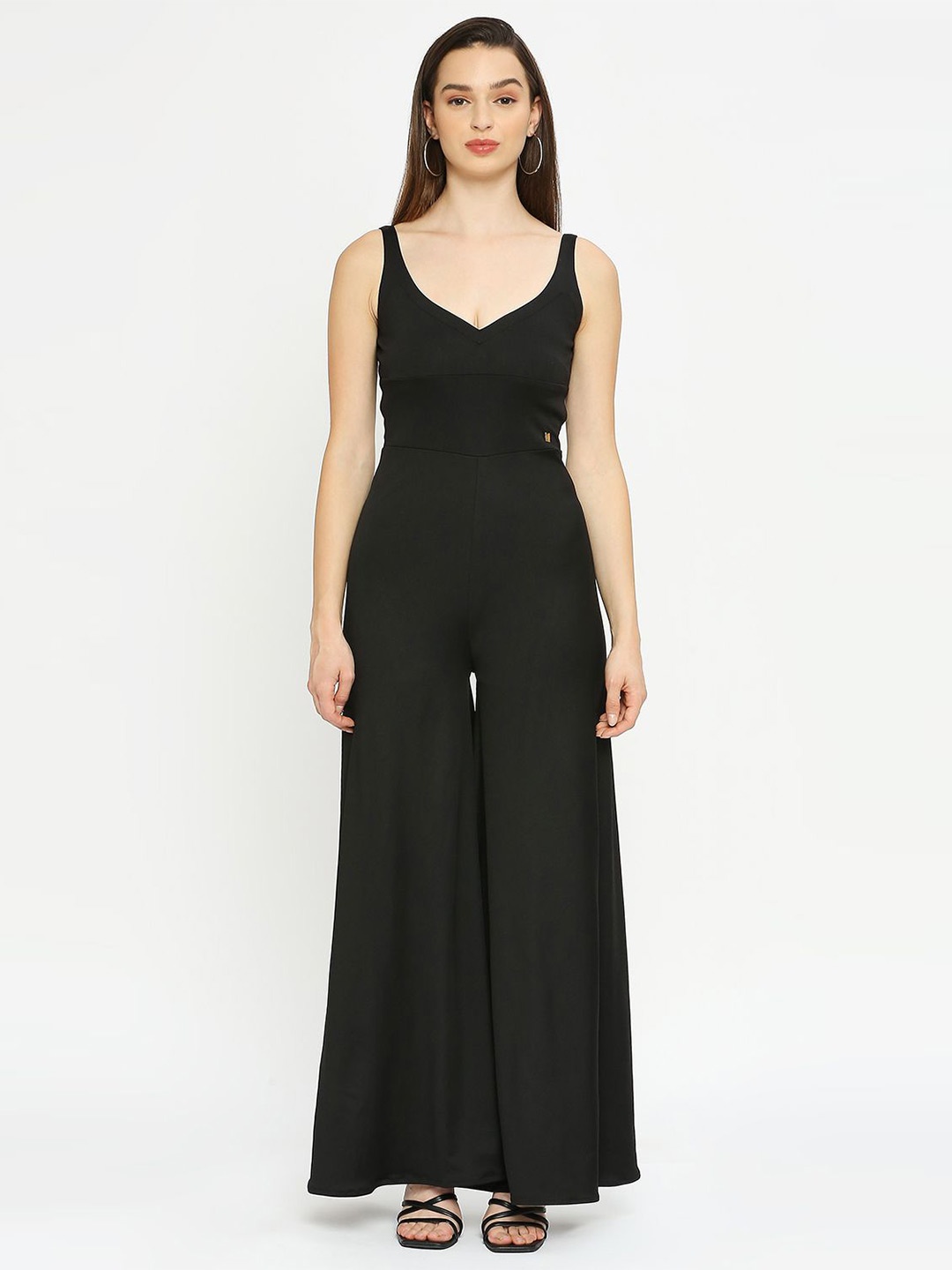 

EMBLAZE Women Scoop Neck Sleeveless Basic Jumpsuit, Black