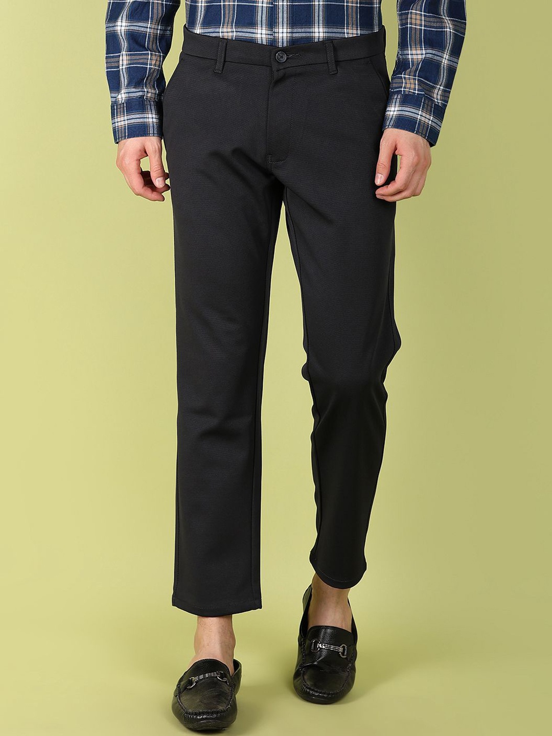 

V-Mart Men Regular Fit Trousers, Blue