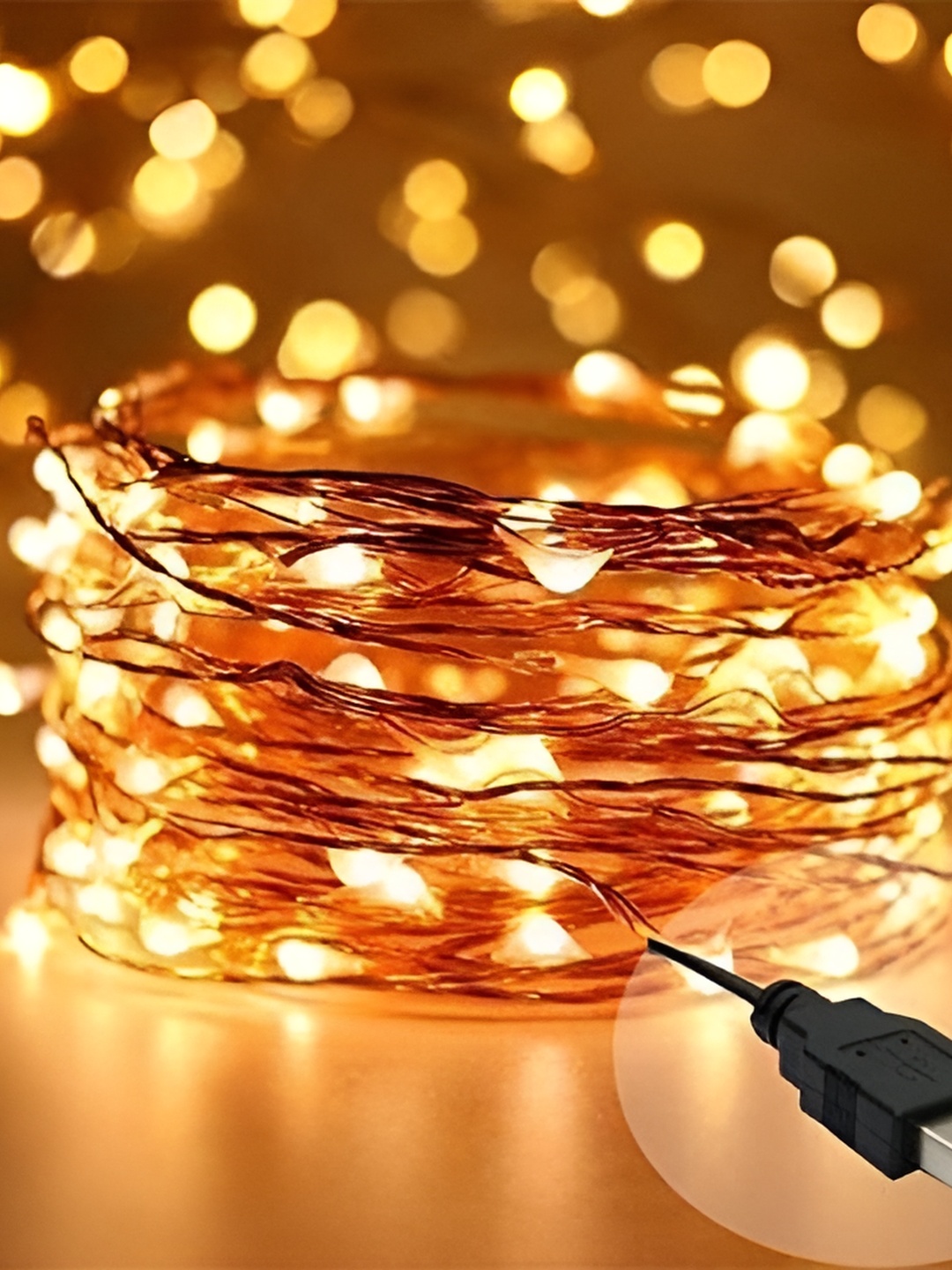 

SPARK WORLD Yellow Rice Shape String Lights