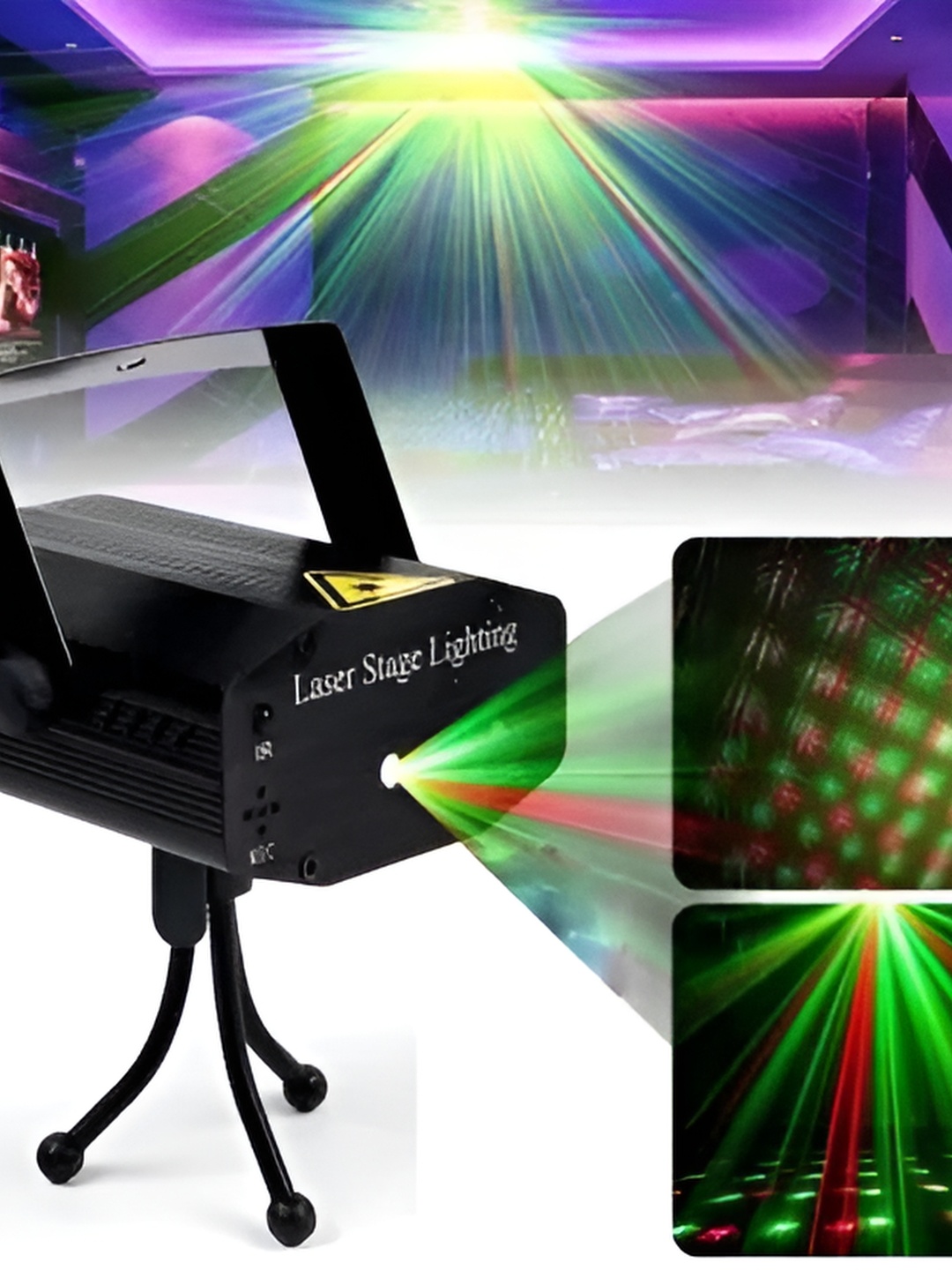 

SPARK WORLD Black & Green Disco Floor Lamps