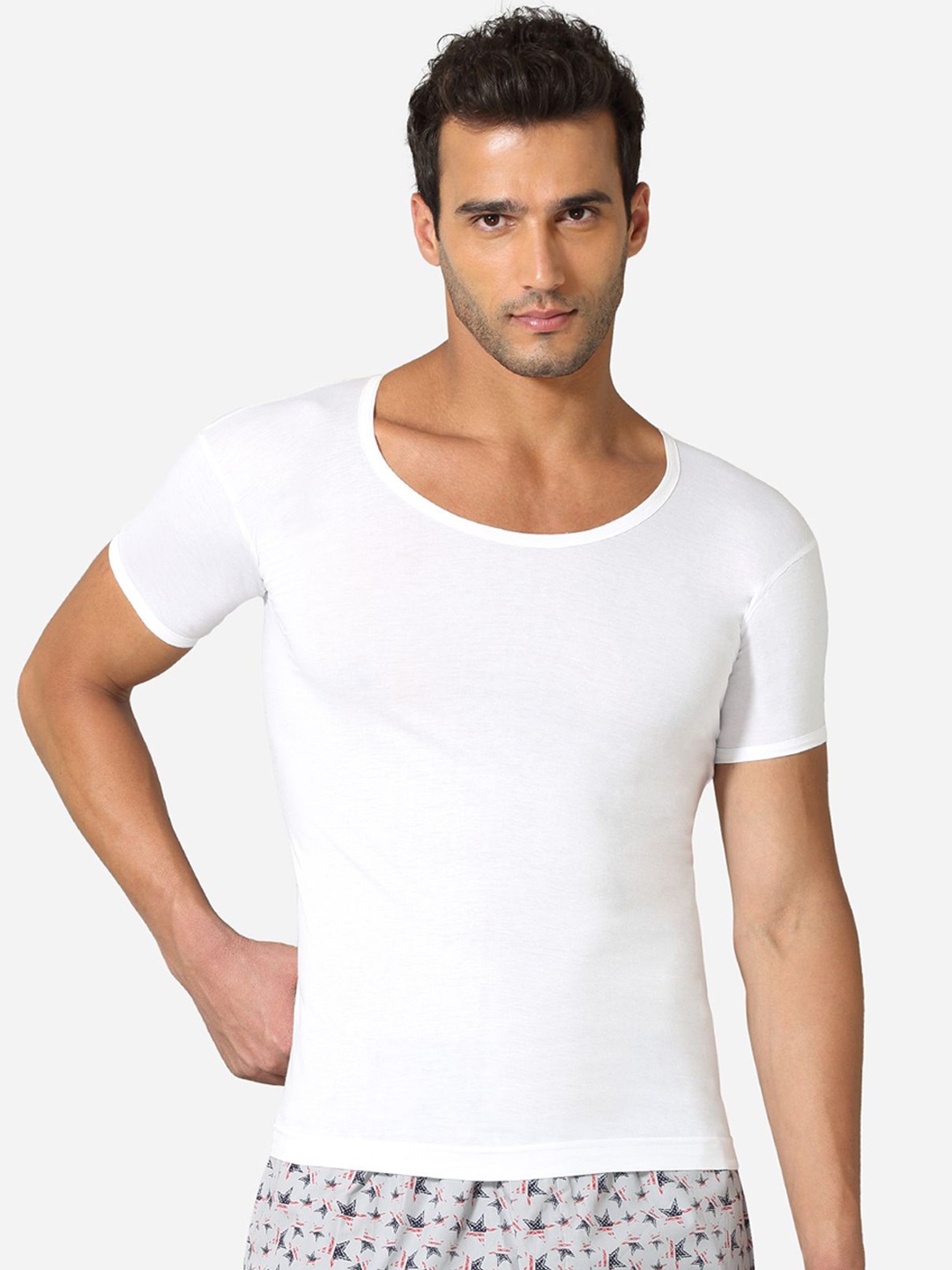 

VStar Pack Of 2 Pure Cotton Undershirt Vests URBAN-RNS-2PCS-WHITE