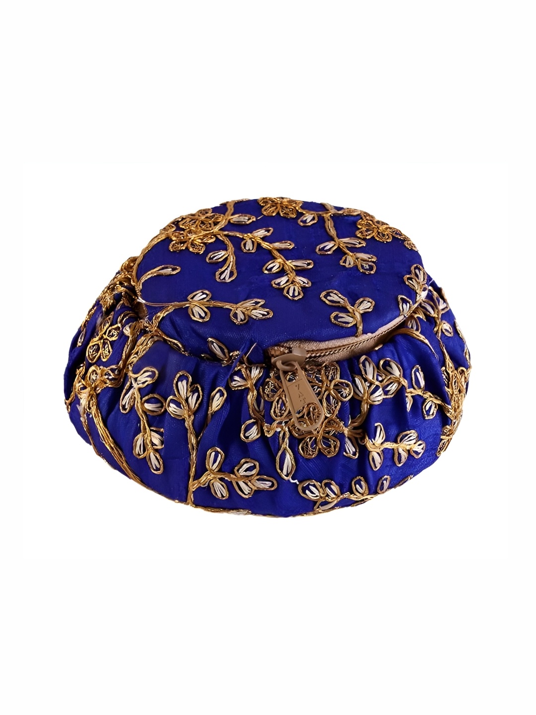 

PUFFSMART Blue Reusable Matki Shape Makeup And Jewellery Vanity Box