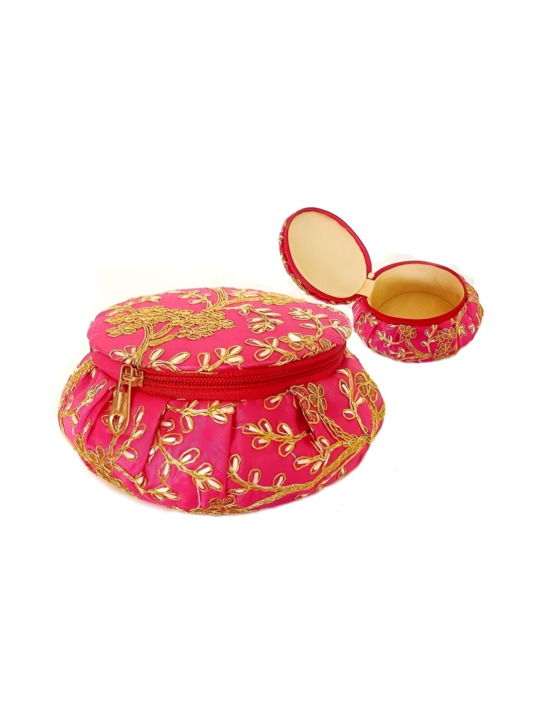 

PUFFSMART Pink Set of 1 Reusable Jewellery Organiser Organisers