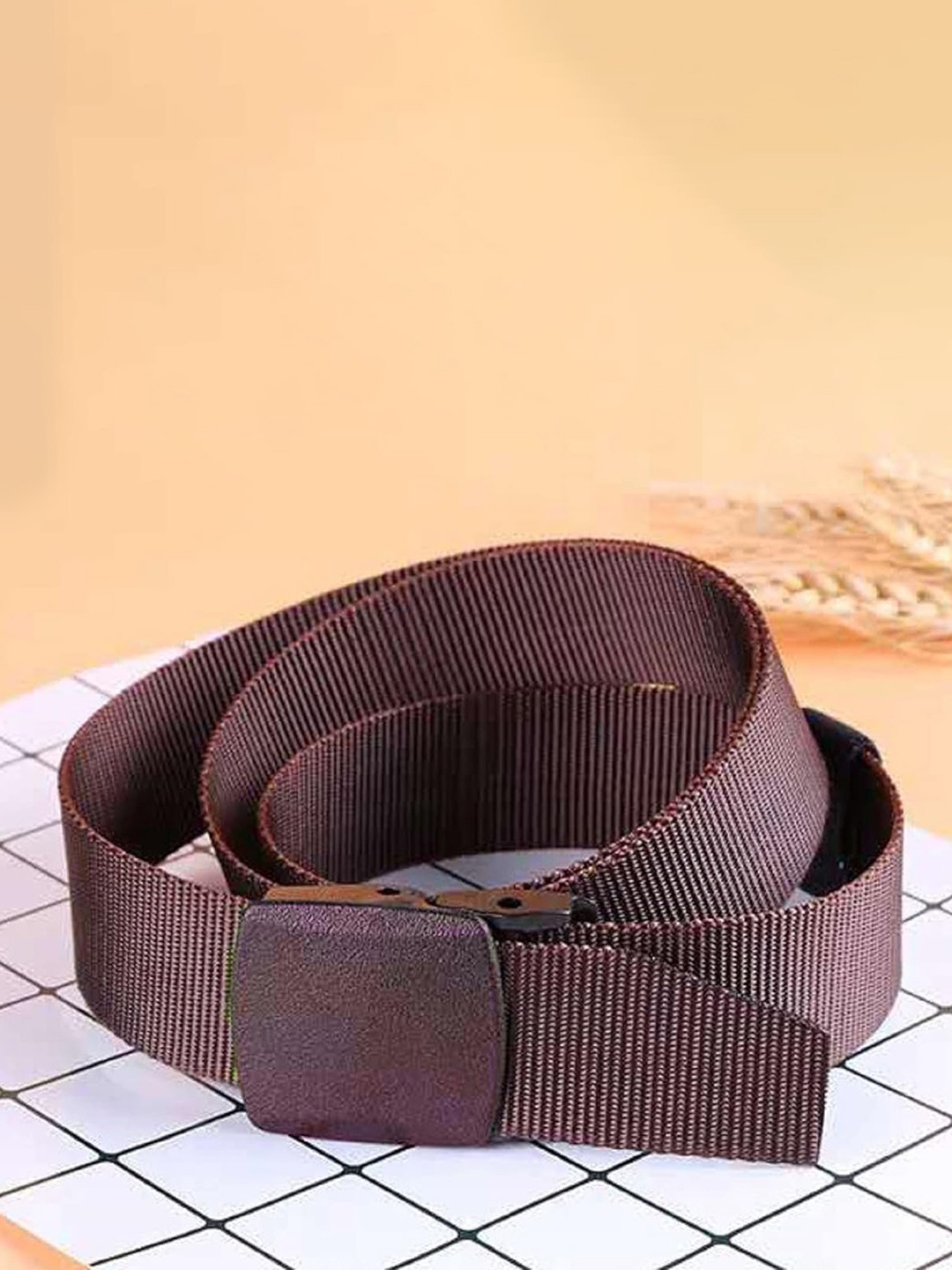 

Zacharias Men Textured Belt, Brown