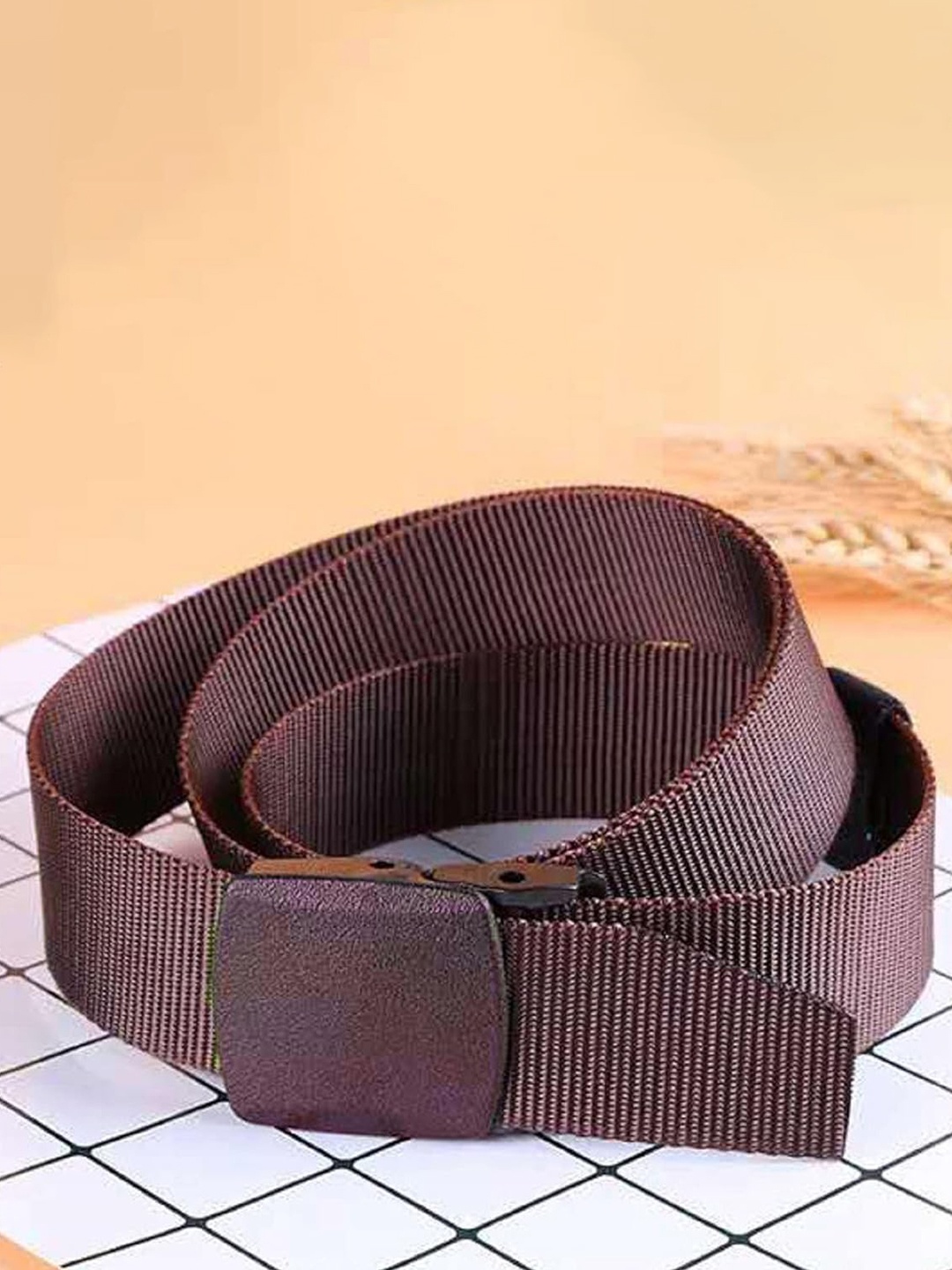 

Zacharias Men Textured Belt, Brown