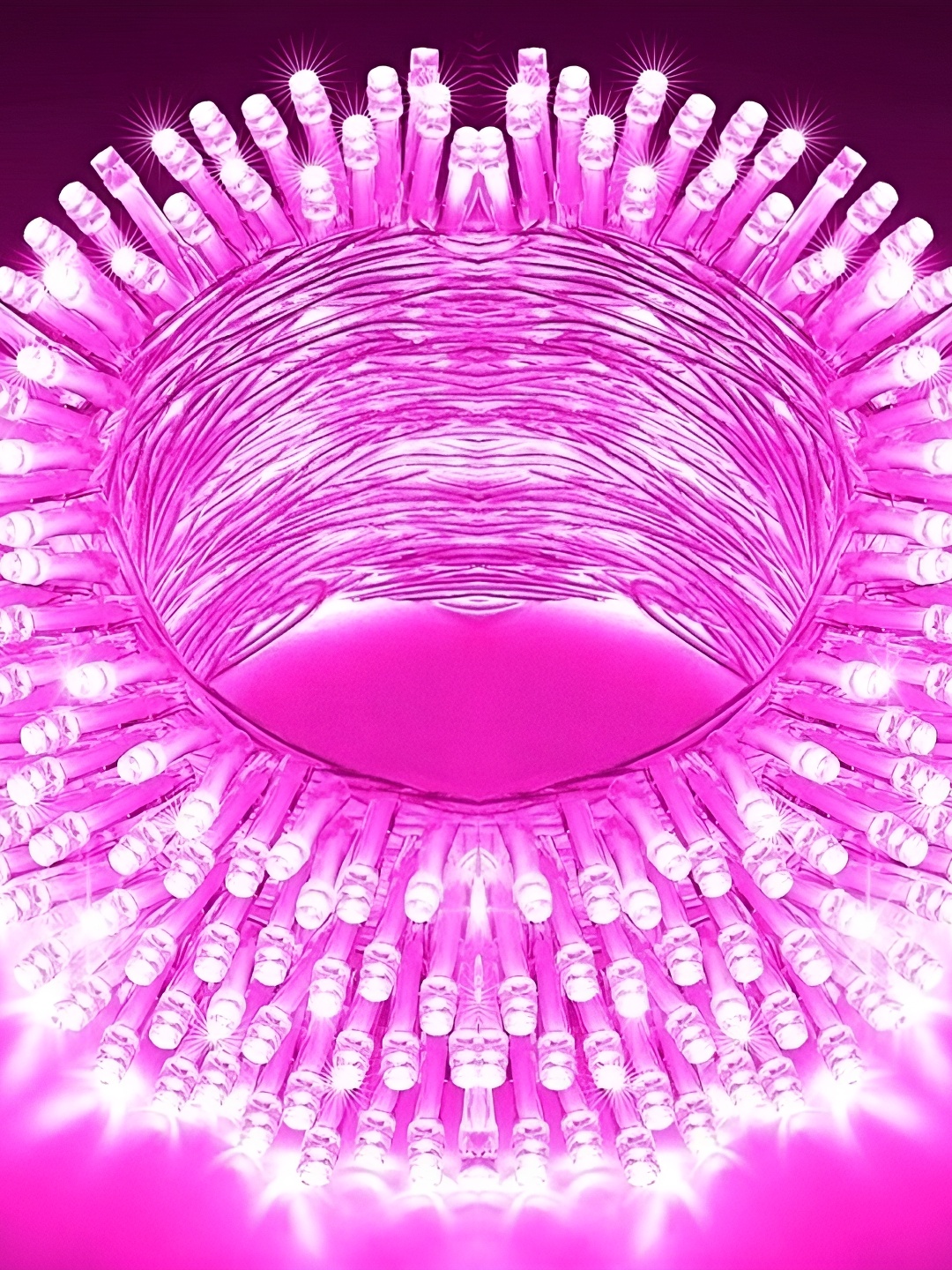 

SPARK WORLD Pink Water Proof Rice Shaped String Lights