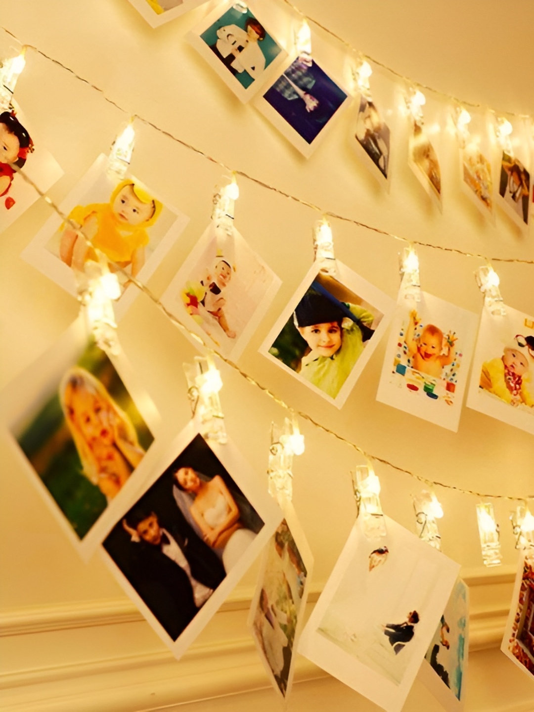 

SPARK WORLD Yellow Photo Clip String Lights