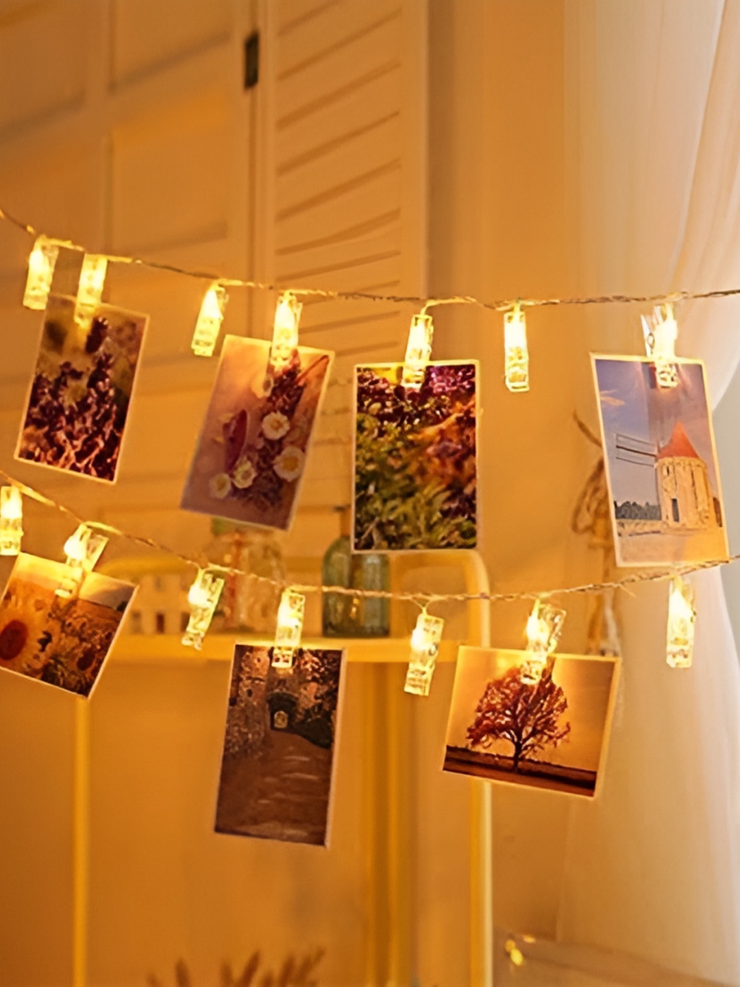 

SPARK WORLD Yellow Photo Clip String Lights