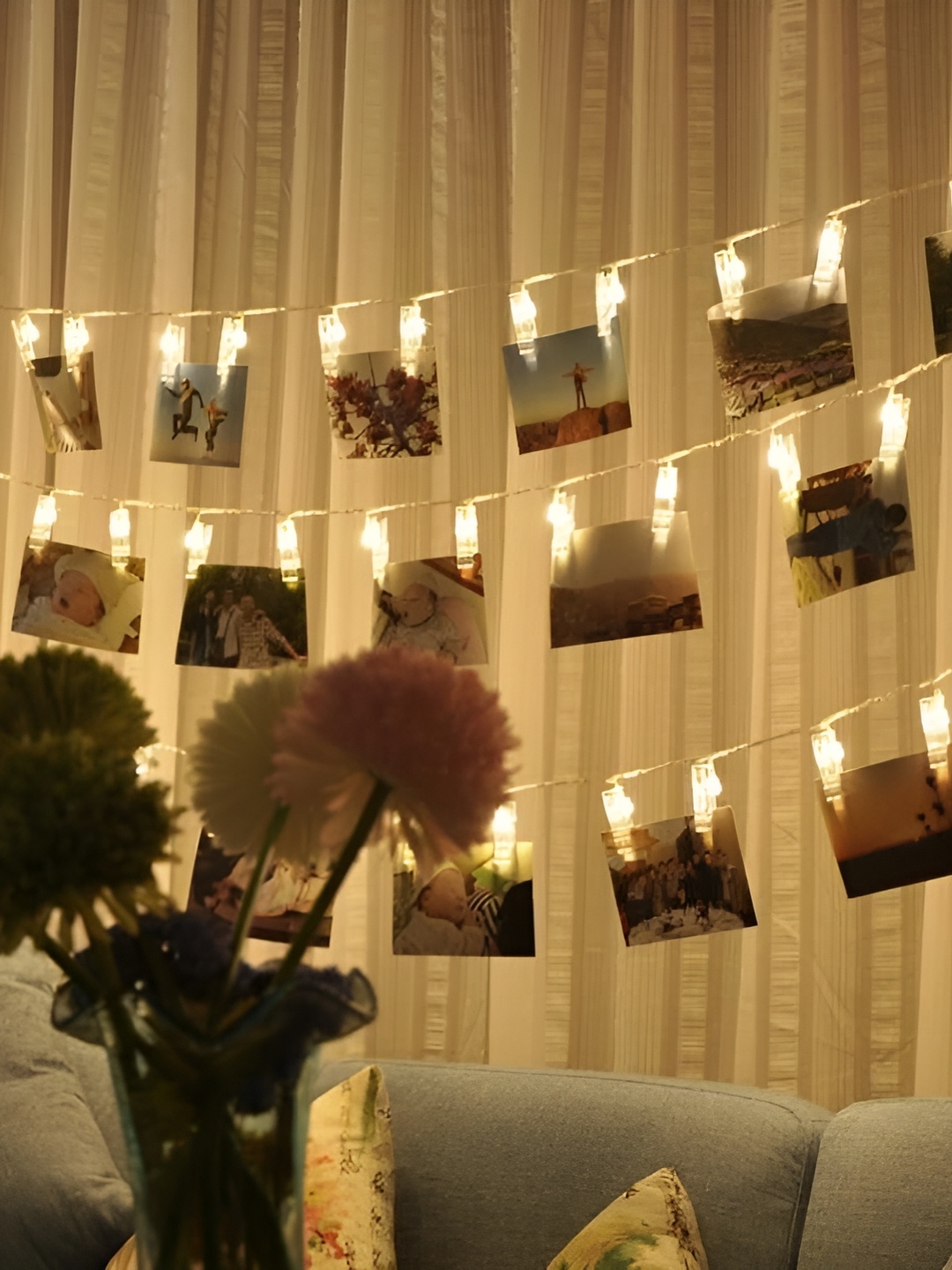 

SPARK WORLD 20 Yellow Photo Clip LED String Lights