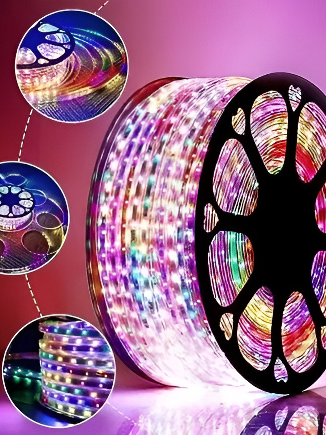 

SPARK WORLD Pink & Blue Rice Shaped LED Strip Lights