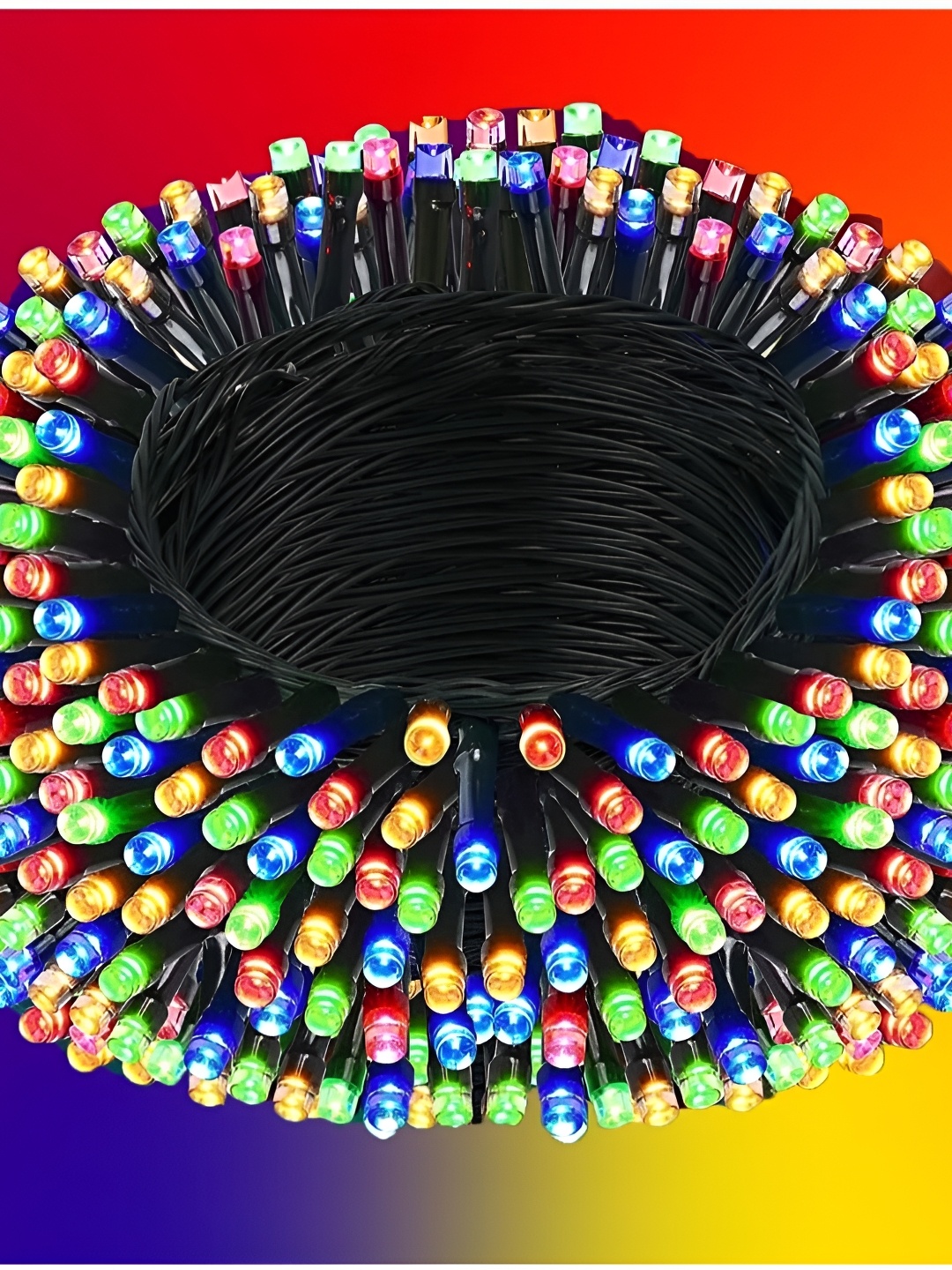 

SPARK WORLD Yellow Striped String Lights