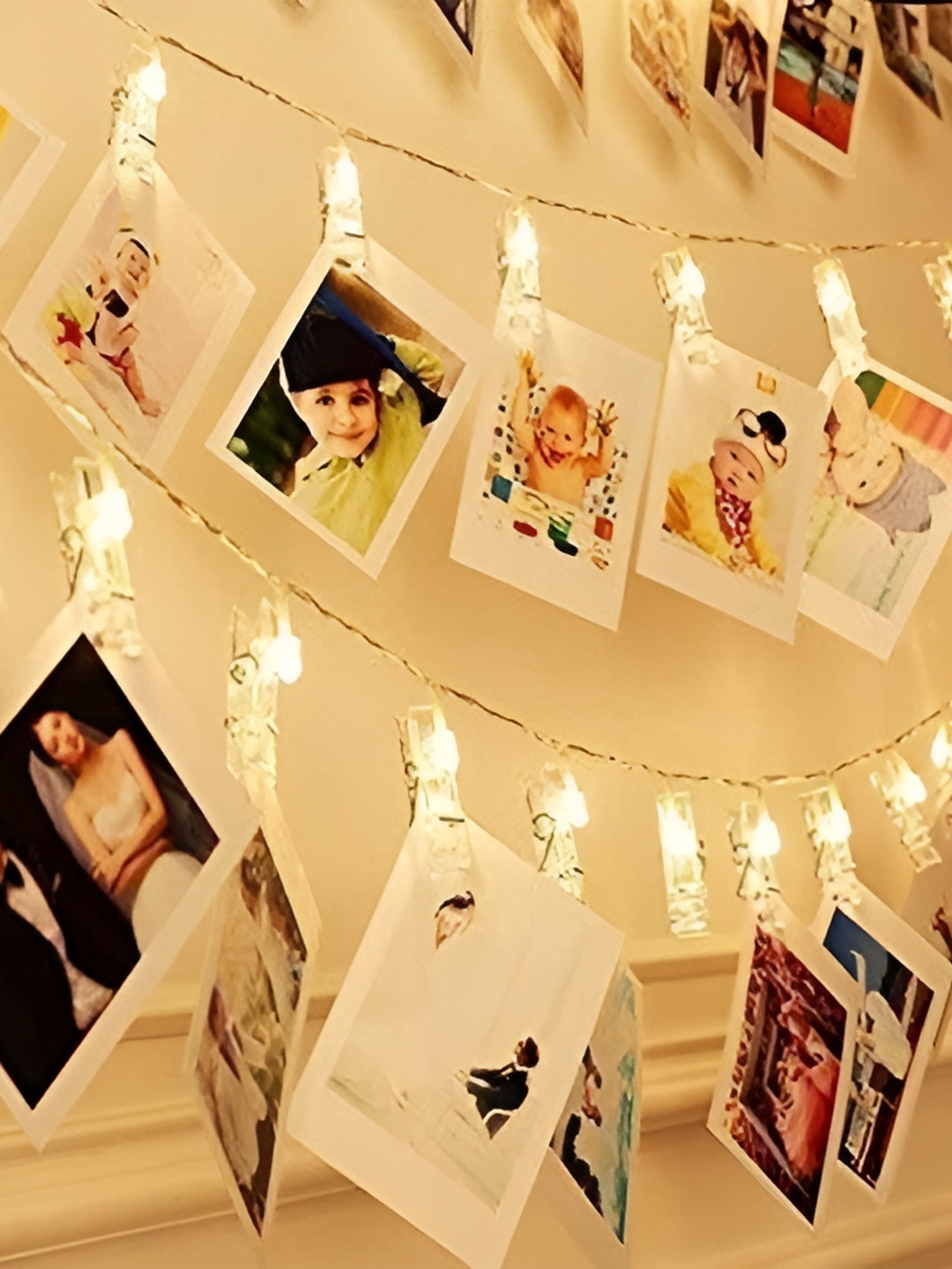 

SPARK WORLD White Photo Clip Shape String Lights