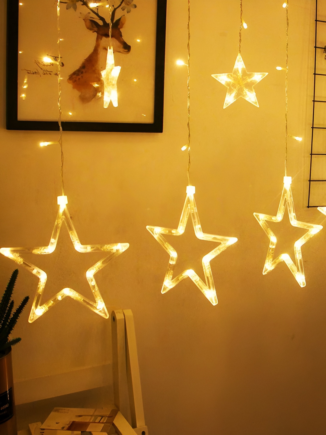 

SPARK WORLD White Star Shape String Lights