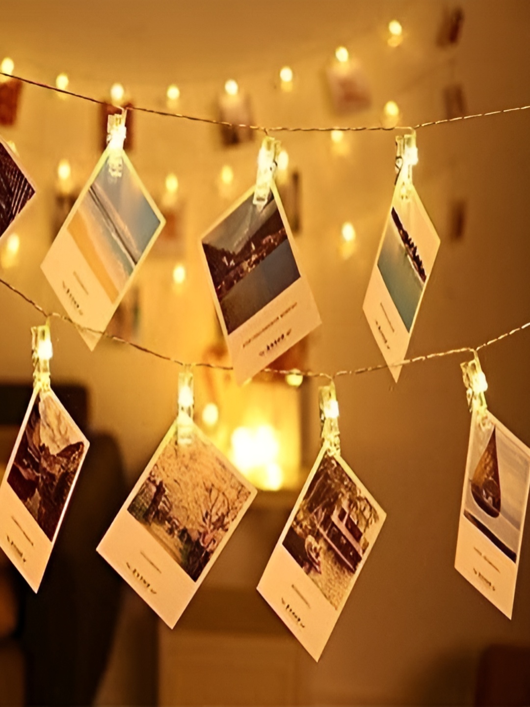 

SPARK WORLD Yellow Photo Clip String Lights